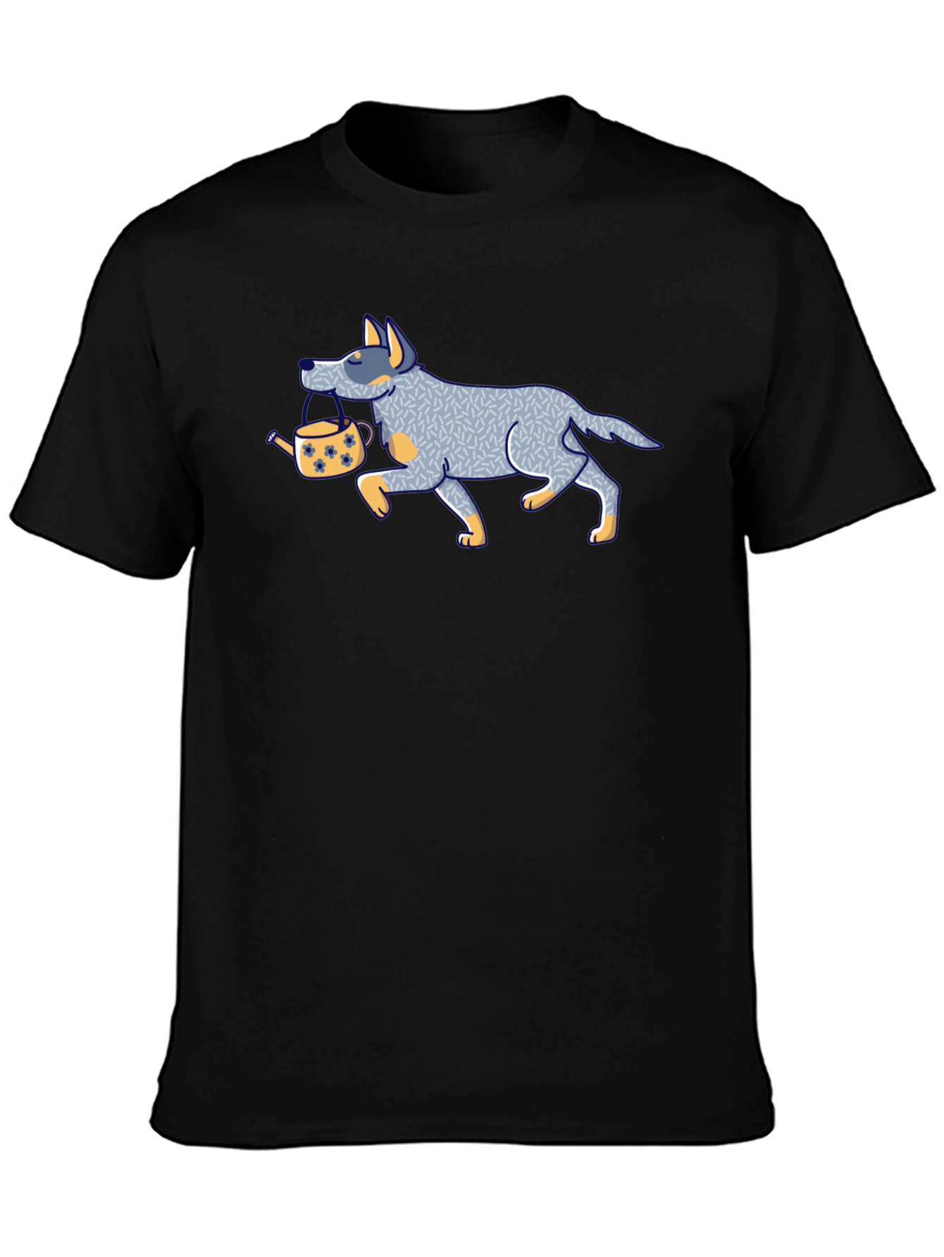 Dog with Teapot Graphic Tee