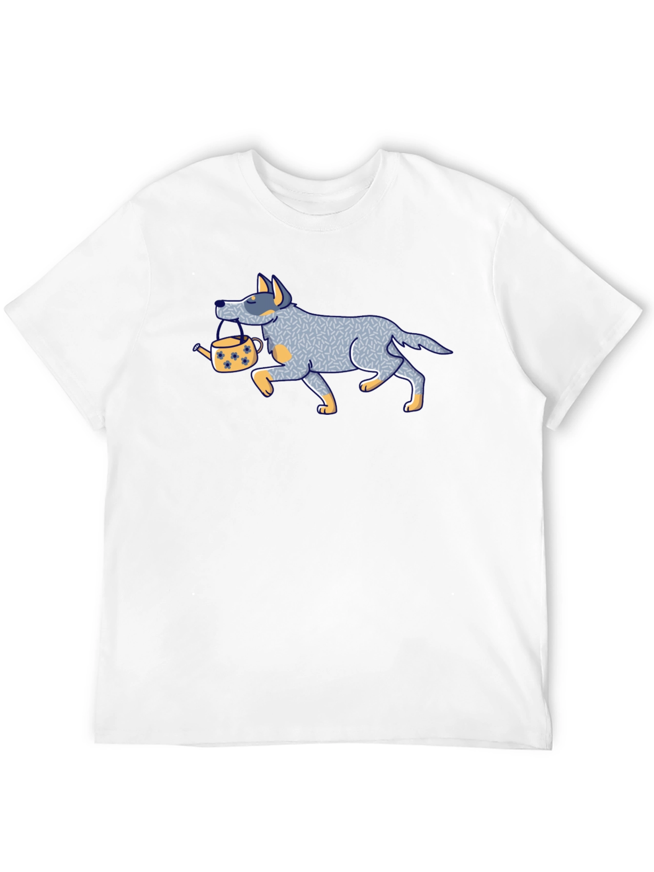 Dog with Teapot Graphic Tee