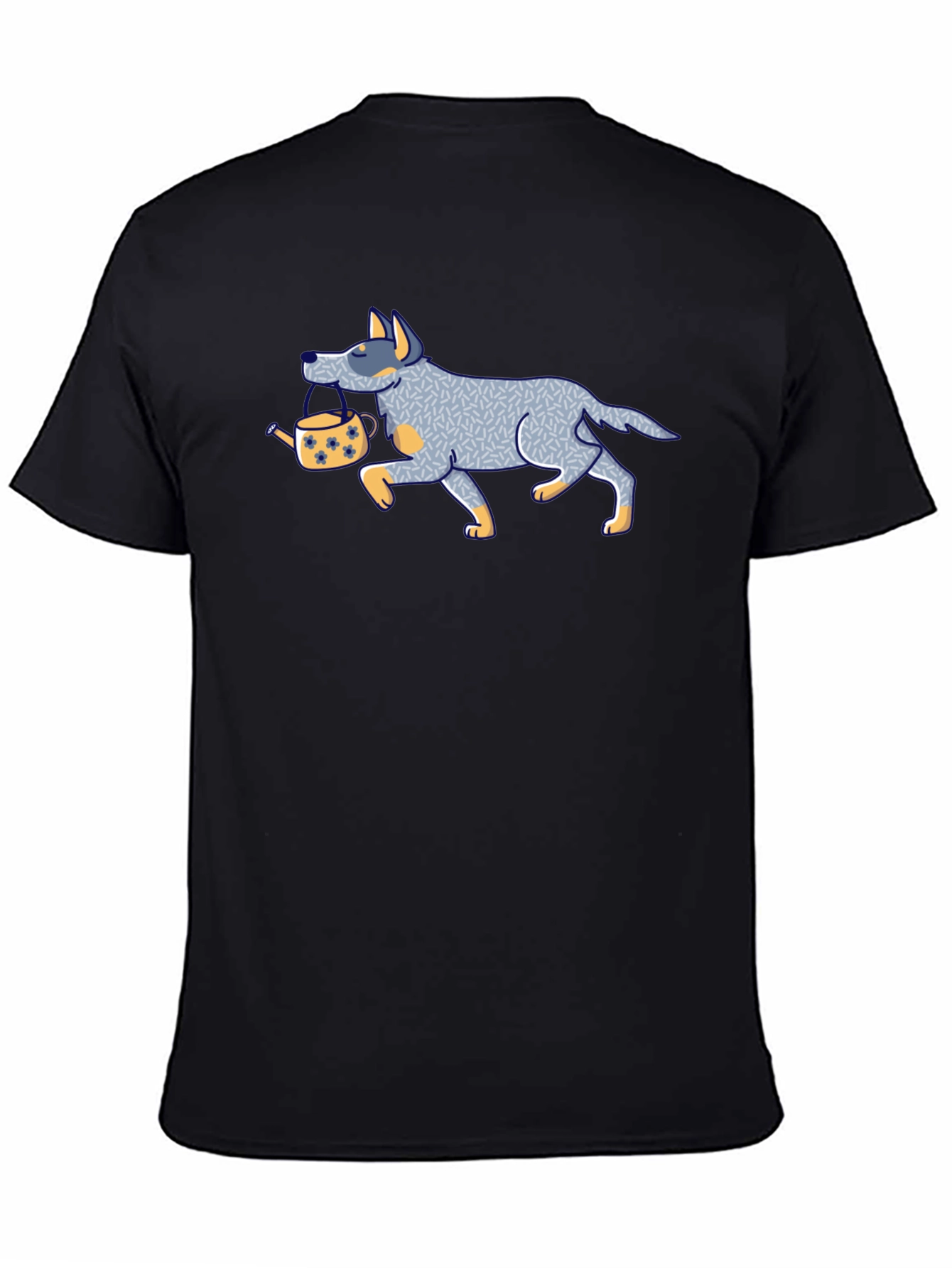 Dog with Teapot Graphic Tee