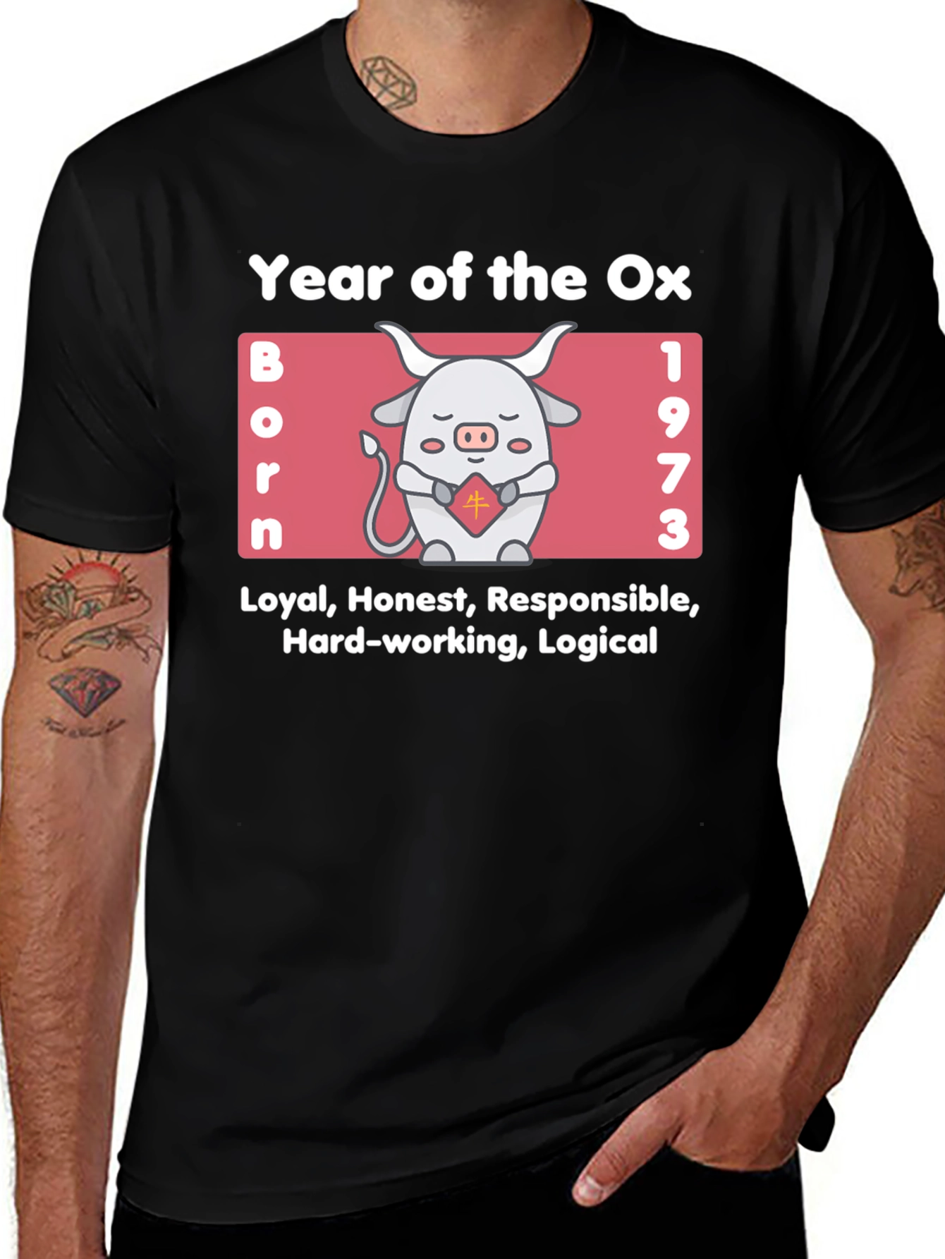 Year of the Ox 1973 Zodiac T-Shirt