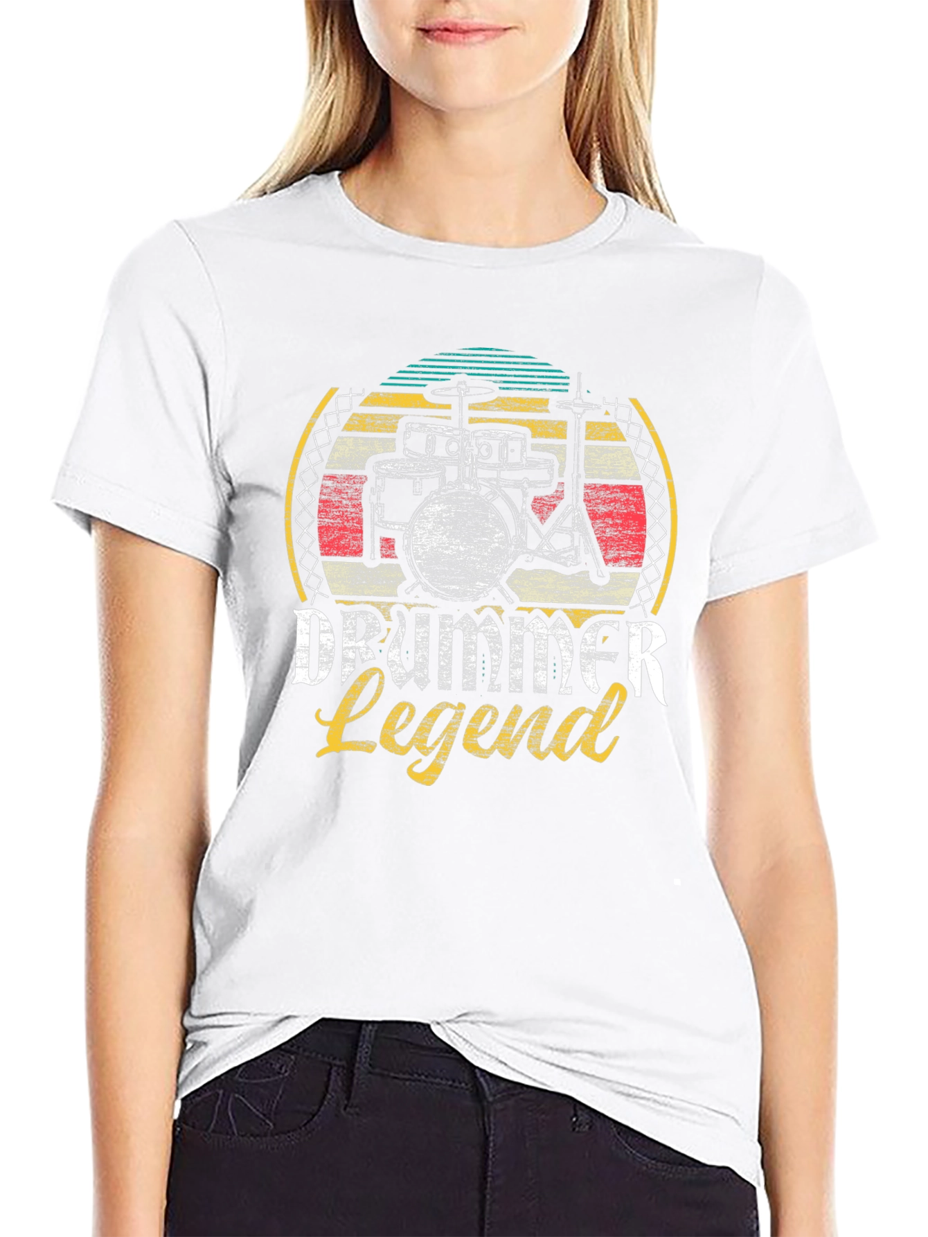 Drummer Legend Graphic T-Shirt - Music Lover Tee