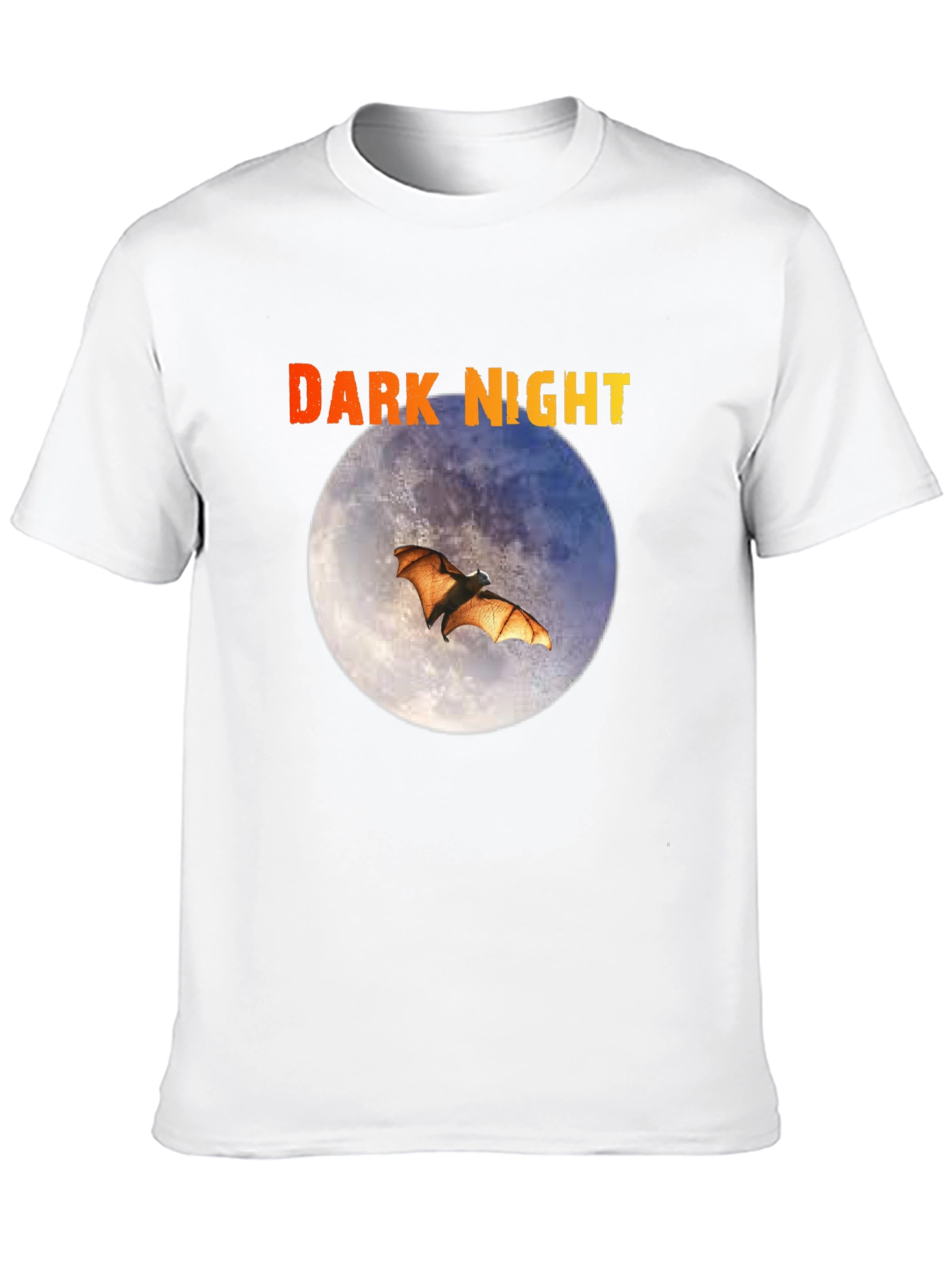 Dark Night Bat Moon Graphic Tee