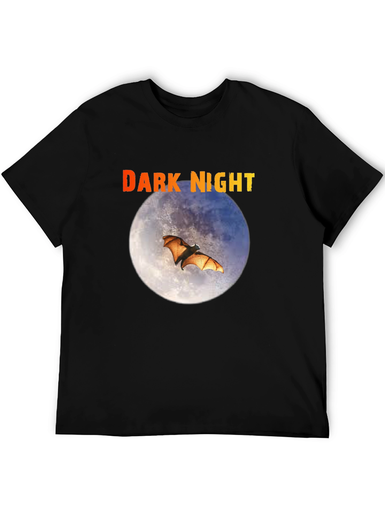 Dark Night Bat Moon Graphic Tee