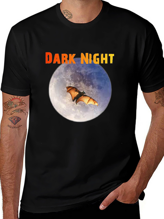 Dark Night Bat Moon Graphic Tee