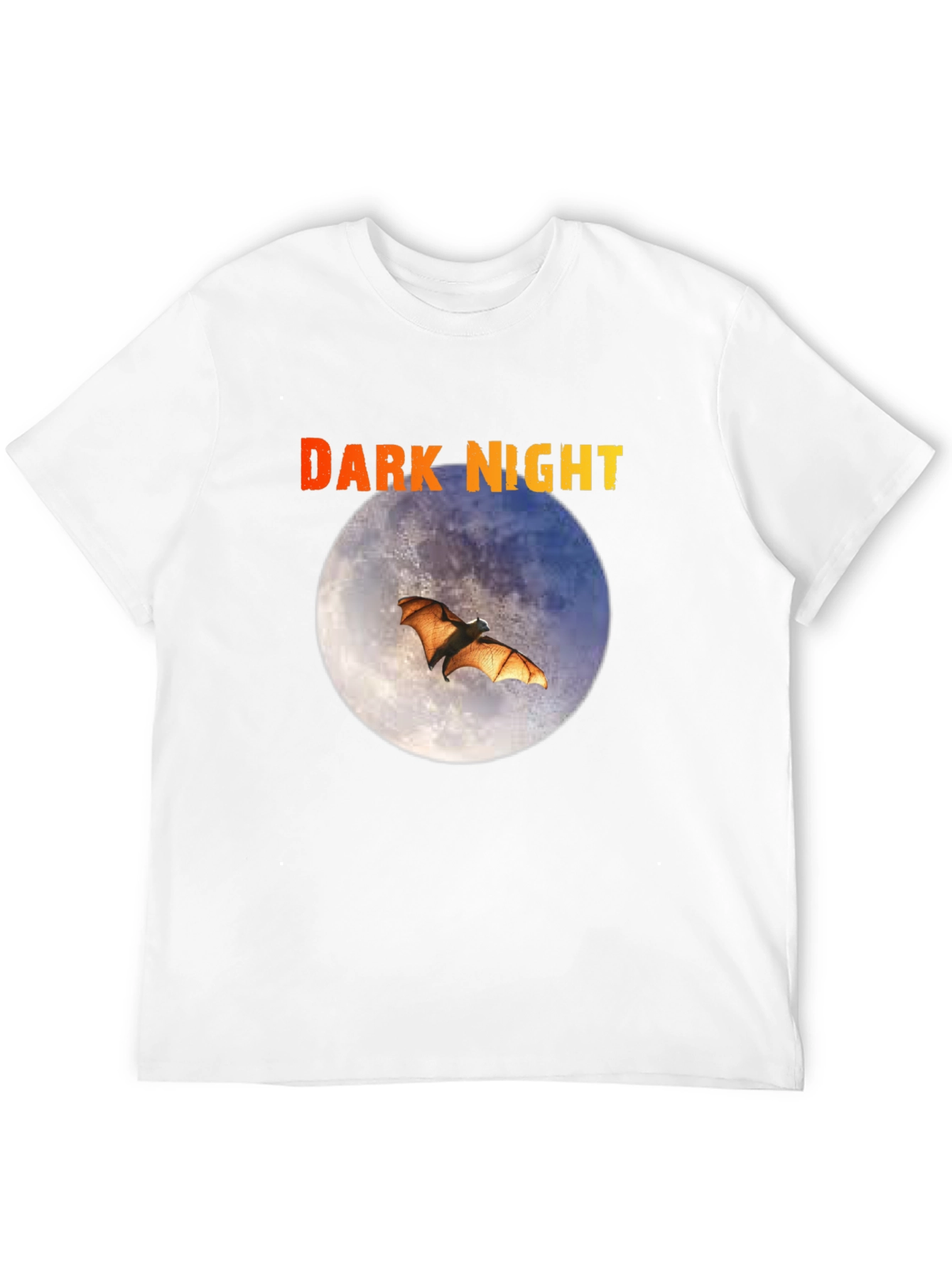 Dark Night Bat Moon Graphic Tee