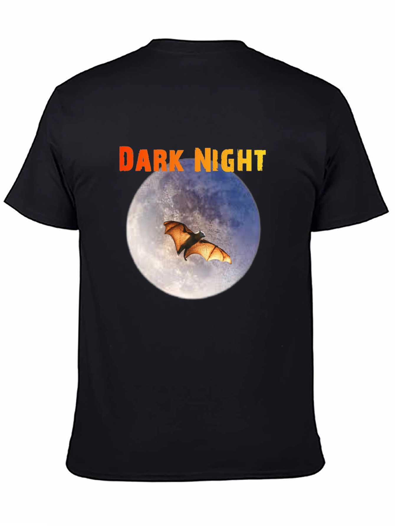 Dark Night Bat Moon Graphic Tee