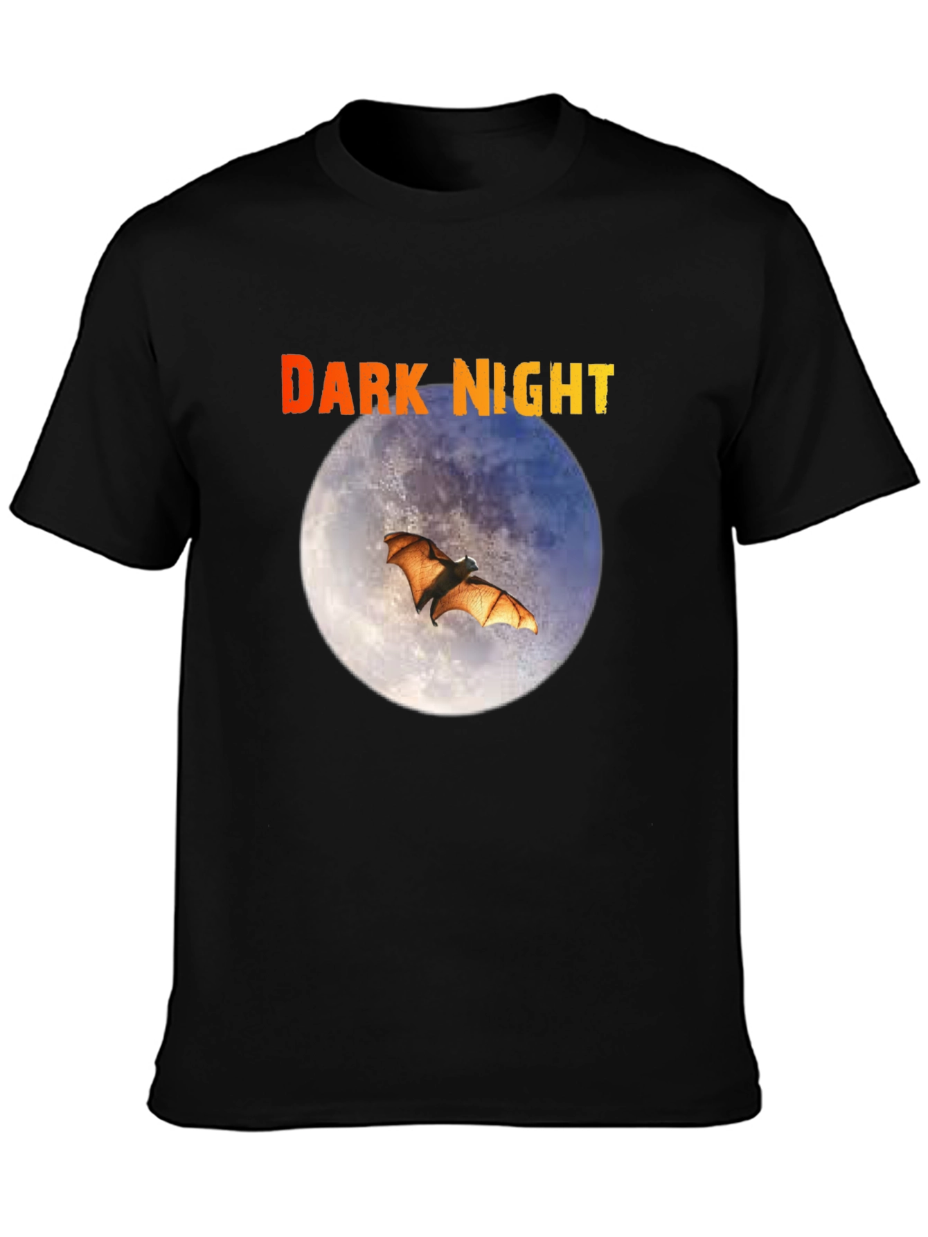 Dark Night Bat Moon Graphic Tee