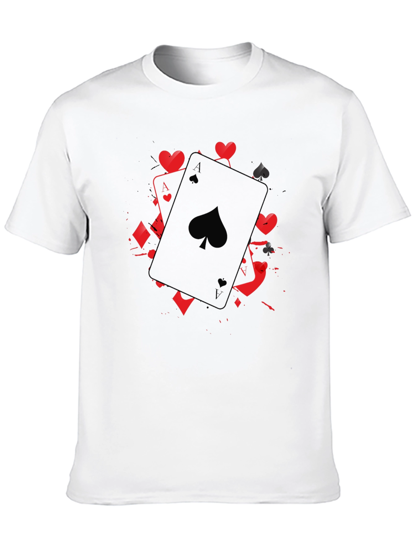 Ace of Spades Graphic T-Shirt - Black Casual Tee