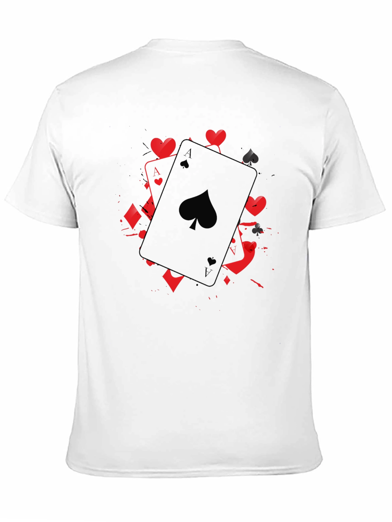 Ace of Spades Graphic T-Shirt - Black Casual Tee