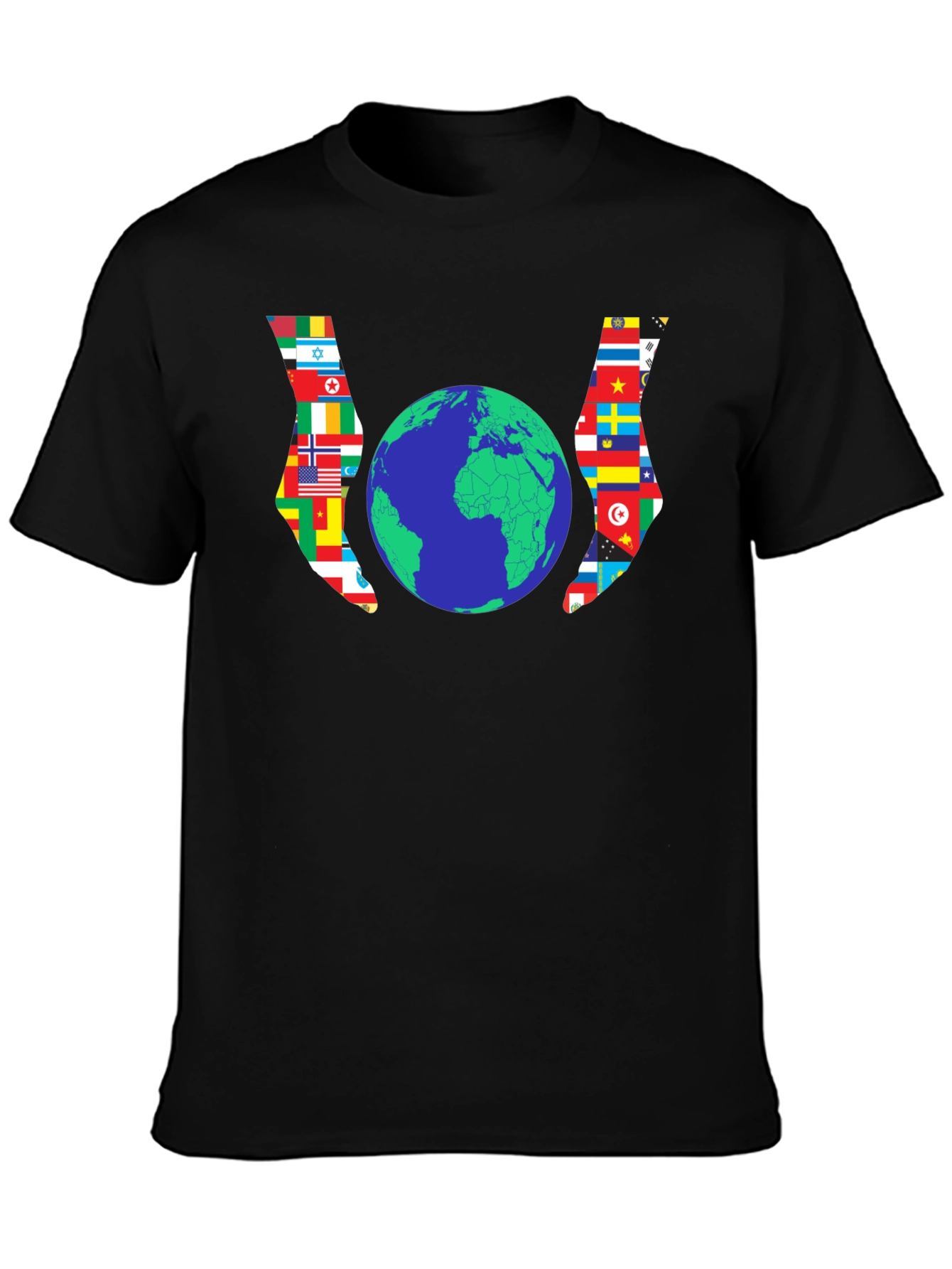 Global Unity T-Shirt - Flags Around the World