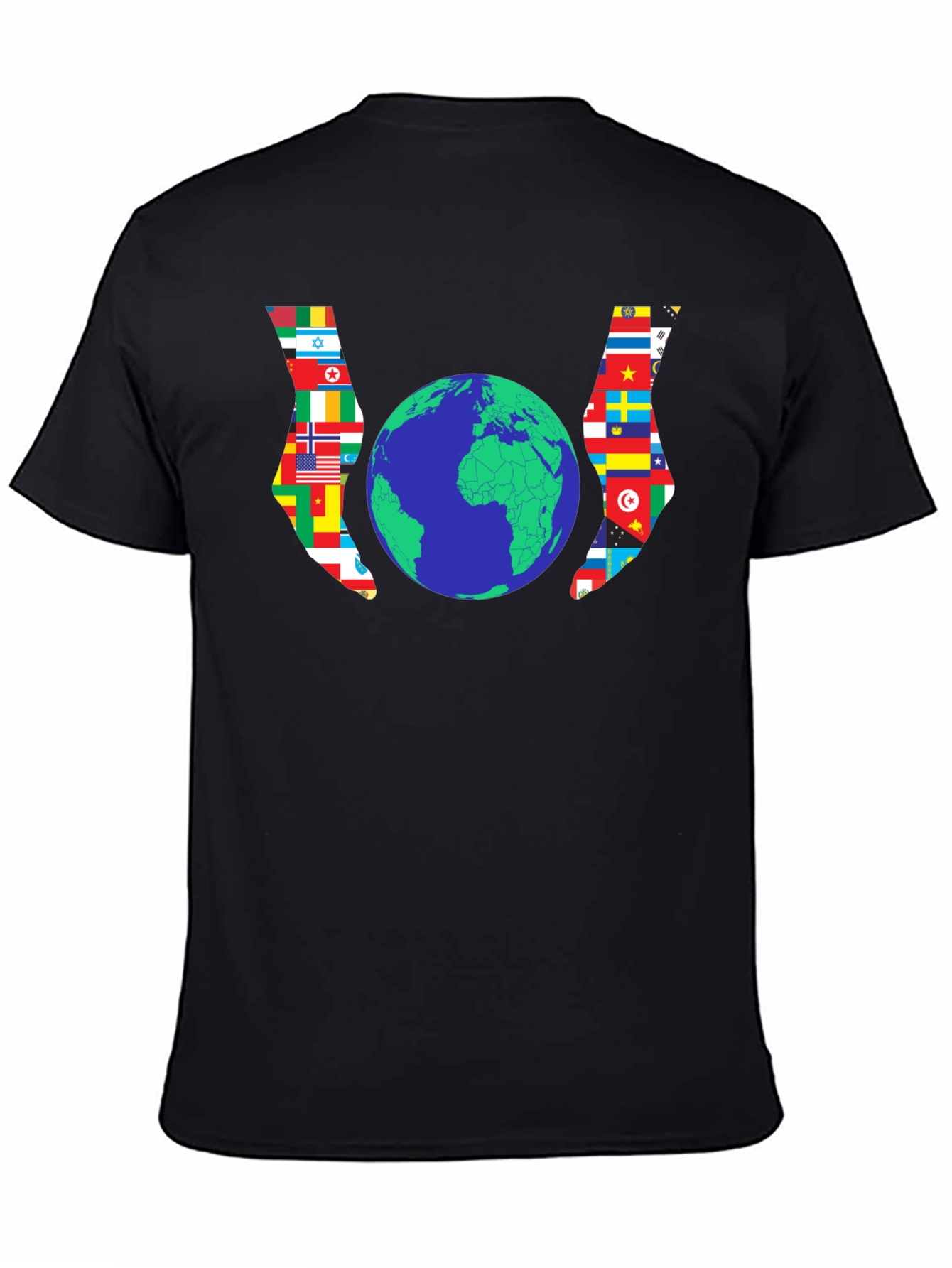 Global Unity T-Shirt - Flags Around the World