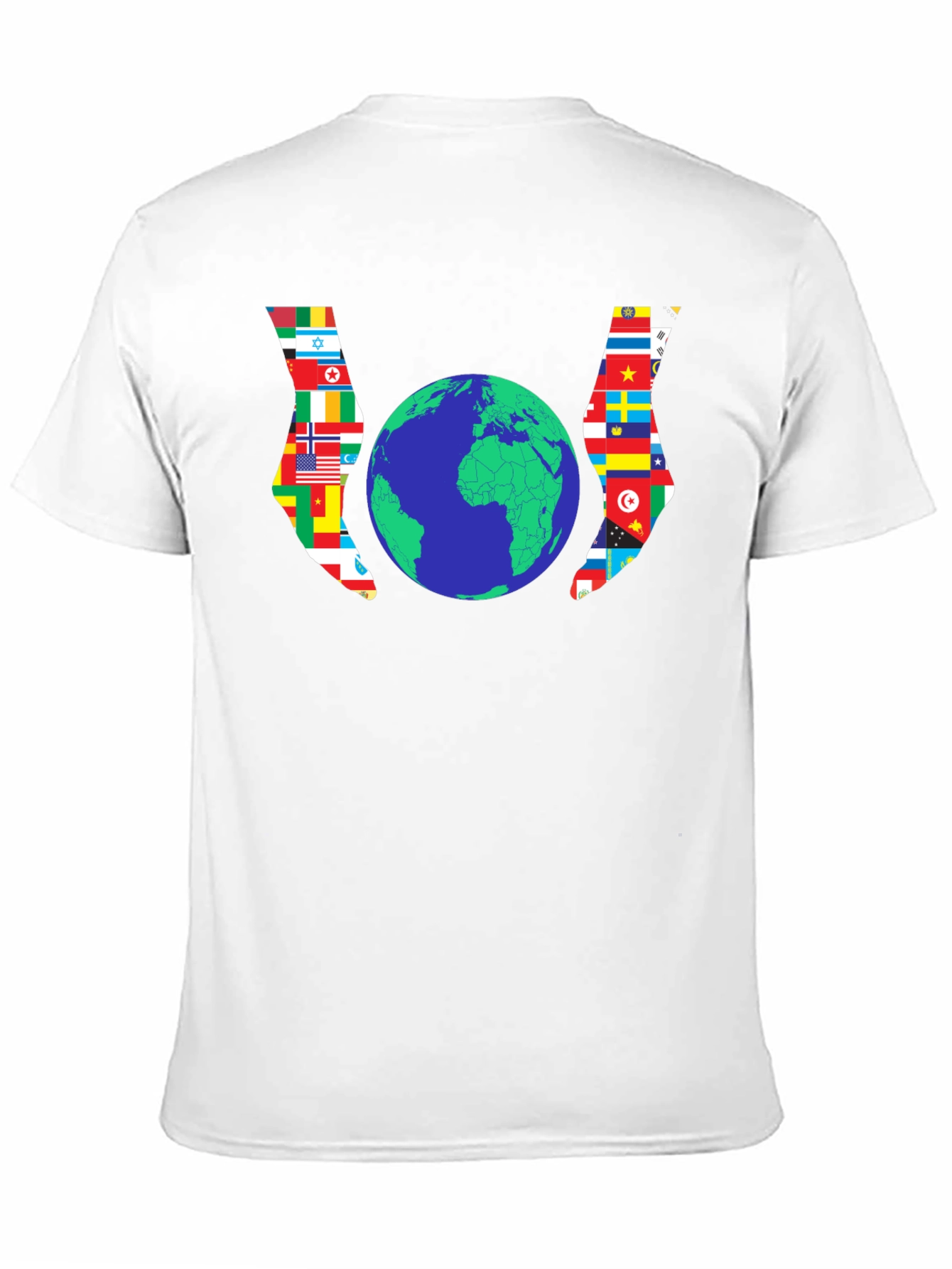 Global Unity T-Shirt - Flags Around the World