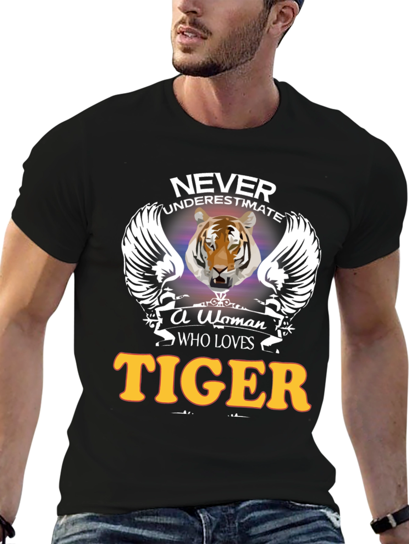 Never Underestimate A Woman Who Loves TIGER T-Shirt