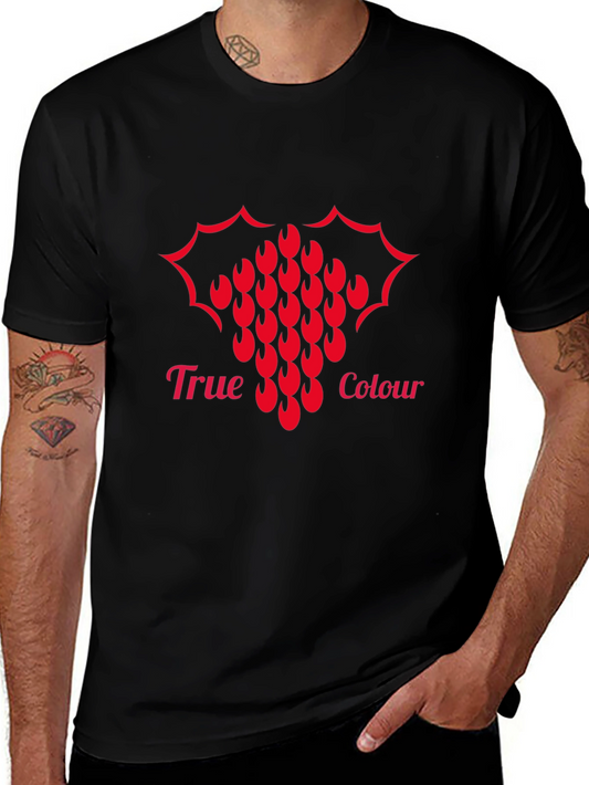 True Colour Graphic Tee - Bold Red Design