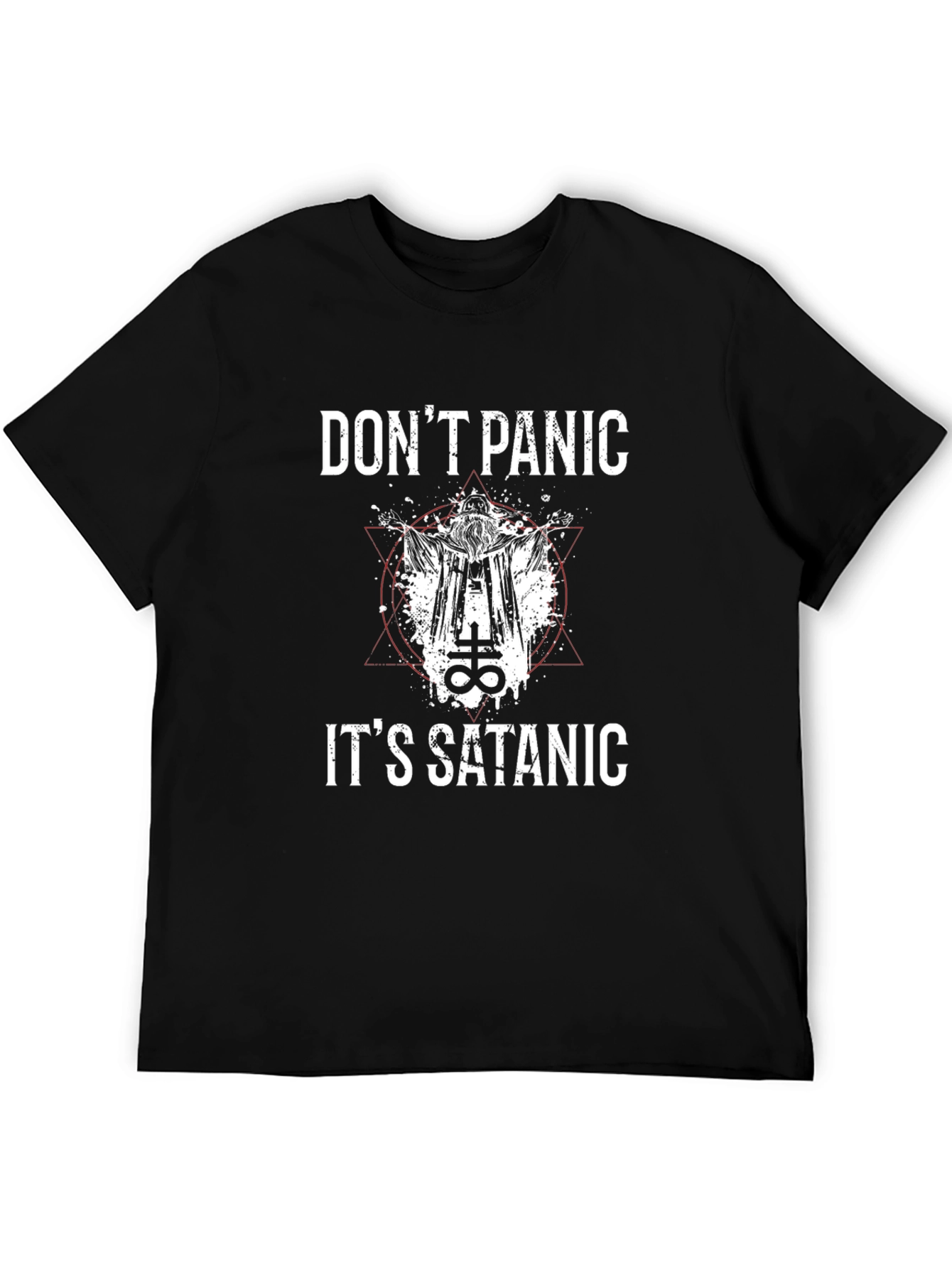 Dont Panic Its Satanic Graphic Tee