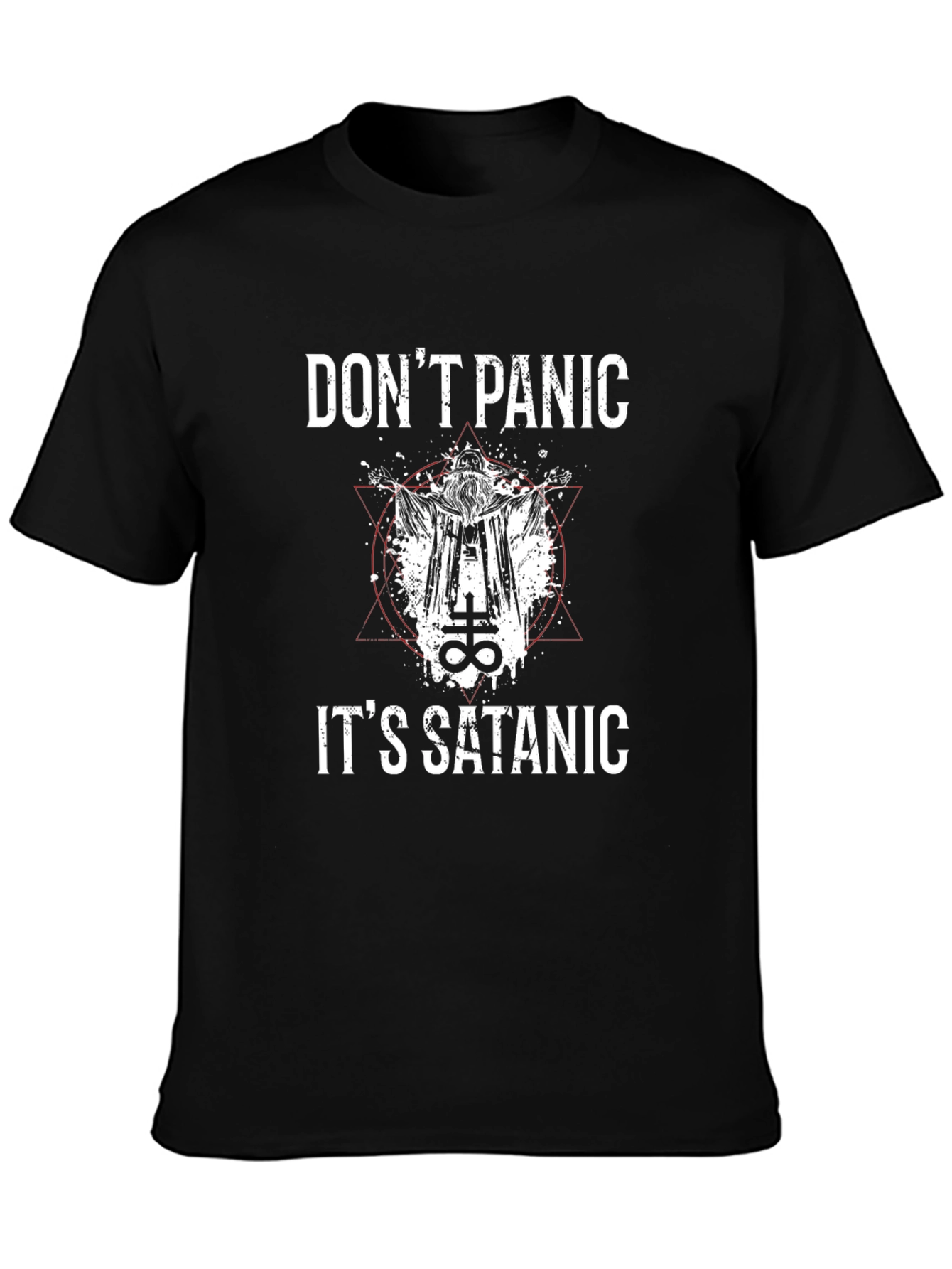 Dont Panic Its Satanic Graphic Tee