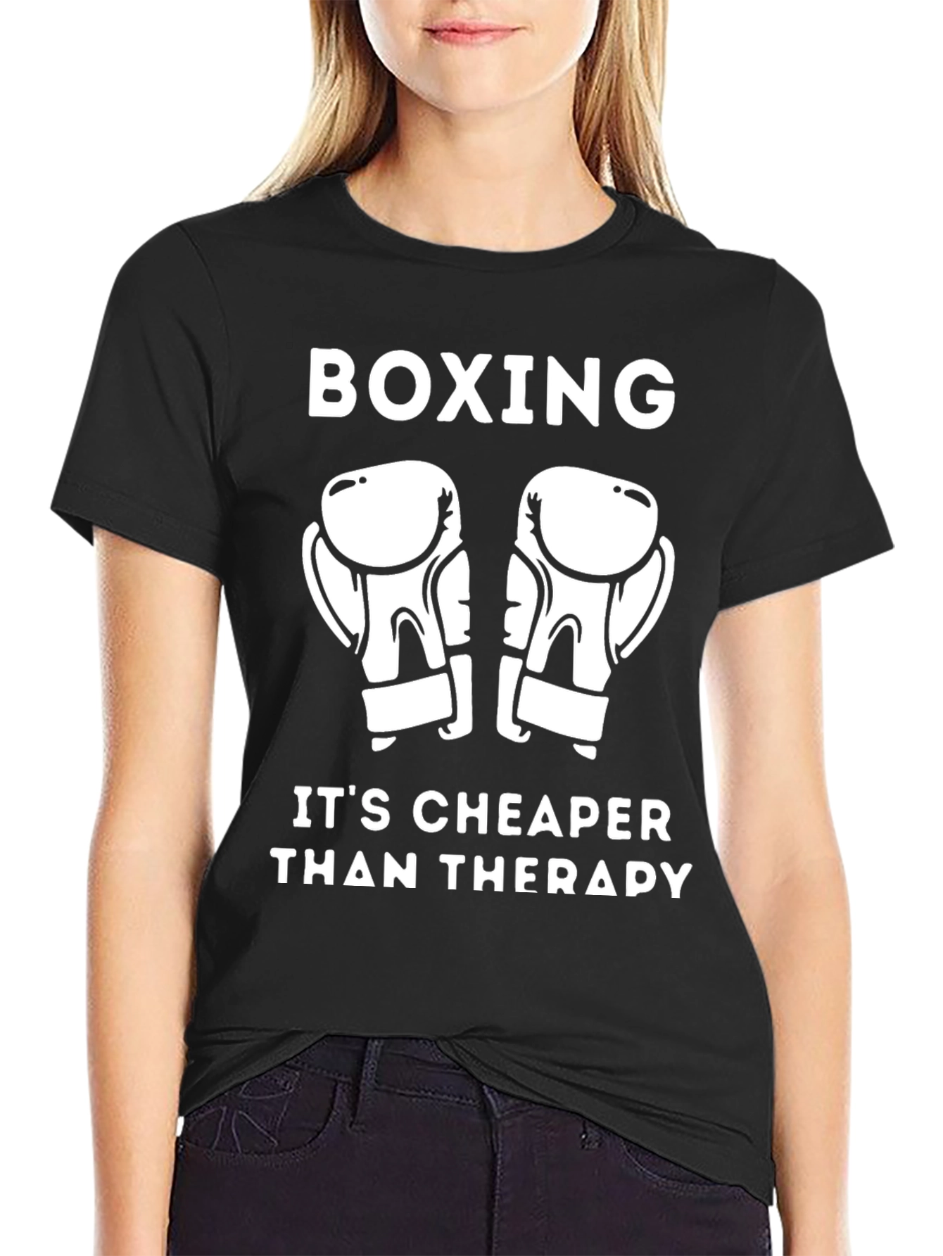 Boxing Therapy T-Shirt - Funny Workout Tee