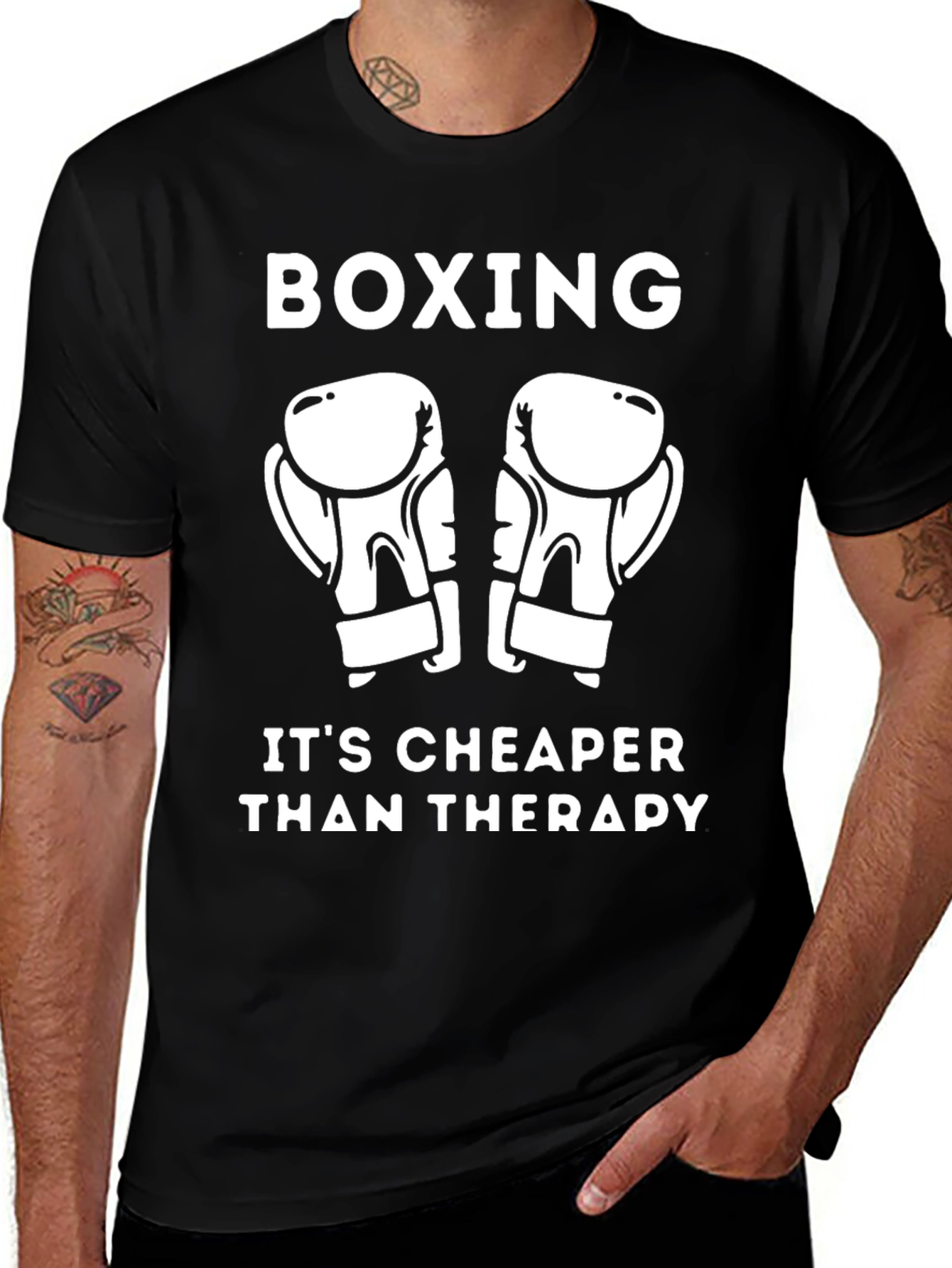 Boxing Therapy T-Shirt - Funny Workout Tee