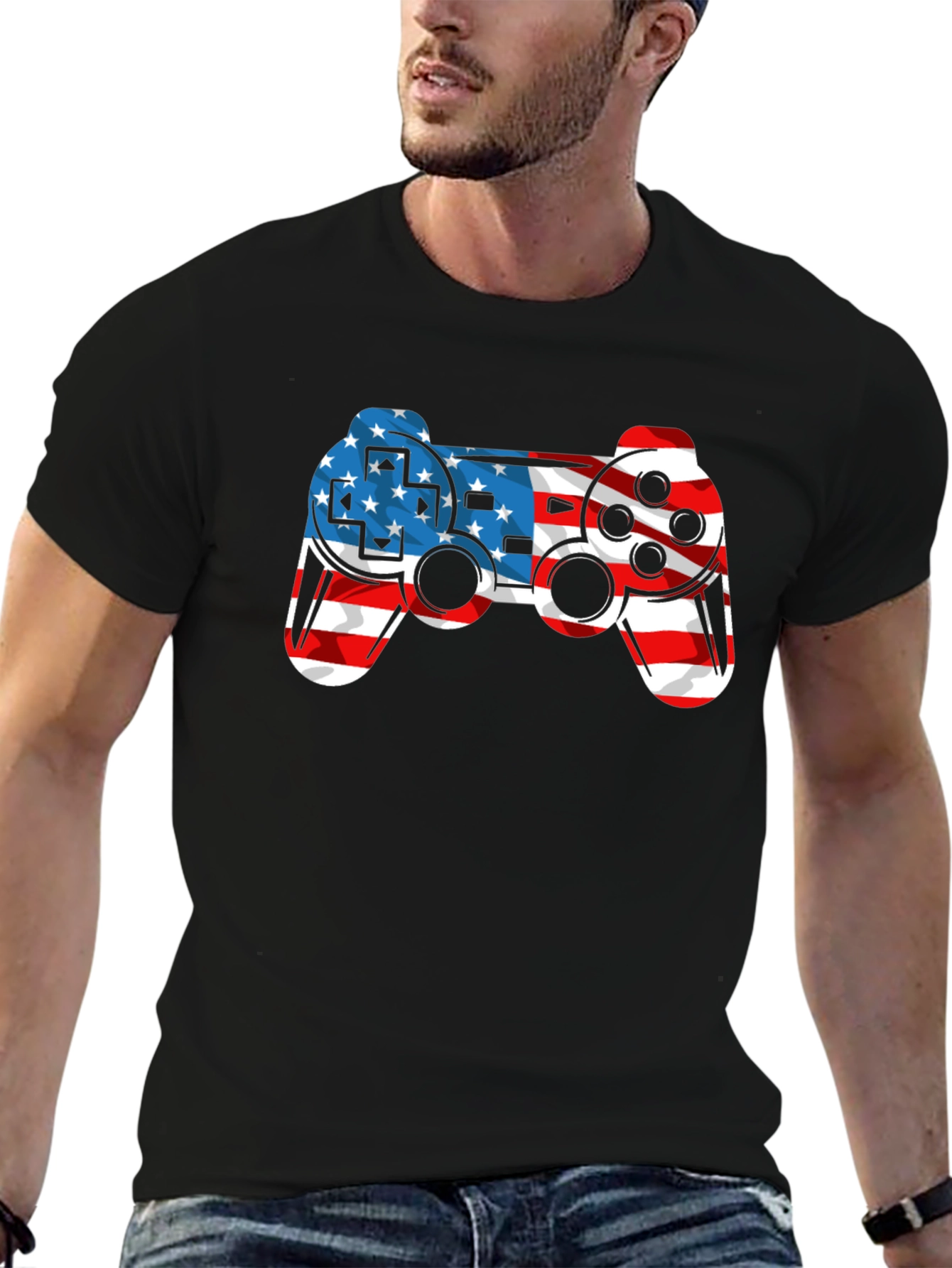 American Flag Gaming T-Shirt