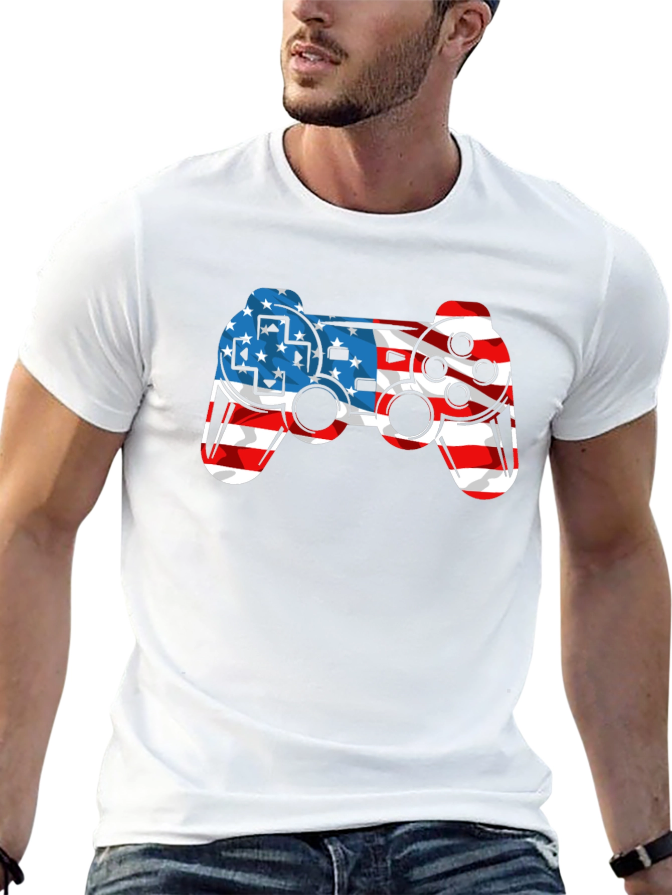 American Flag Gaming T-Shirt