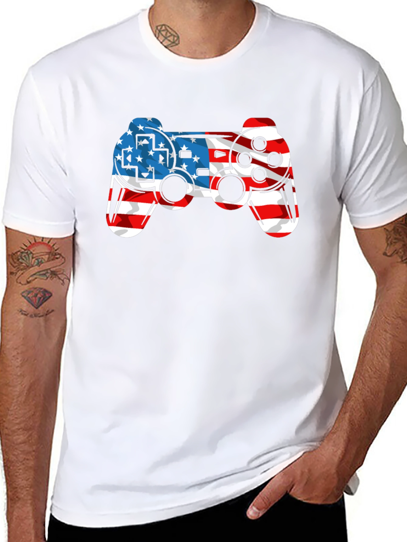 American Flag Gaming T-Shirt