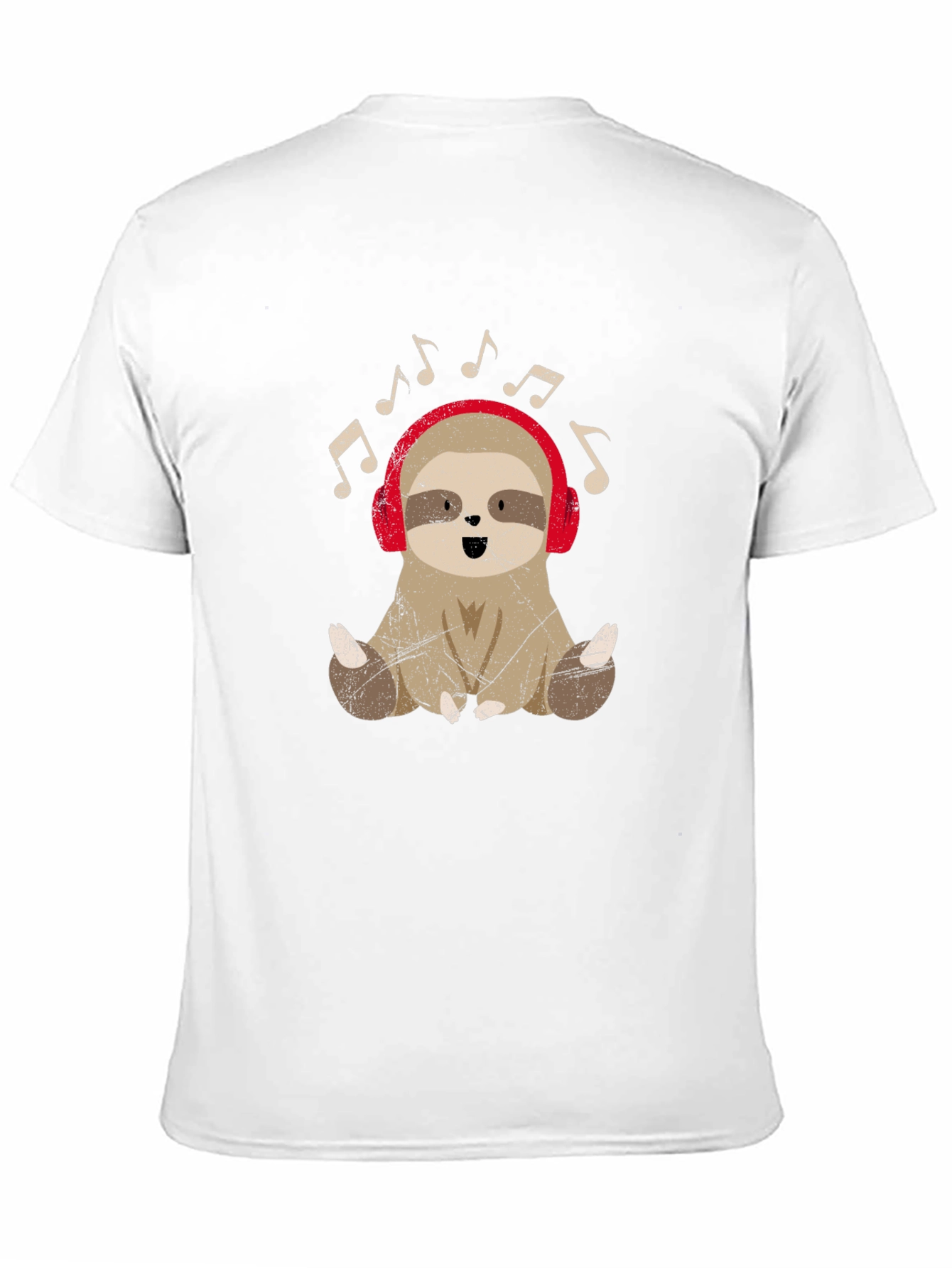 Sloth Music Lover T-Shirt - Cute Animal Tee