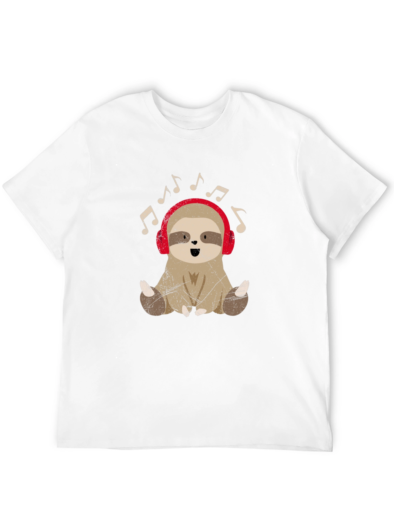 Sloth Music Lover T-Shirt - Cute Animal Tee