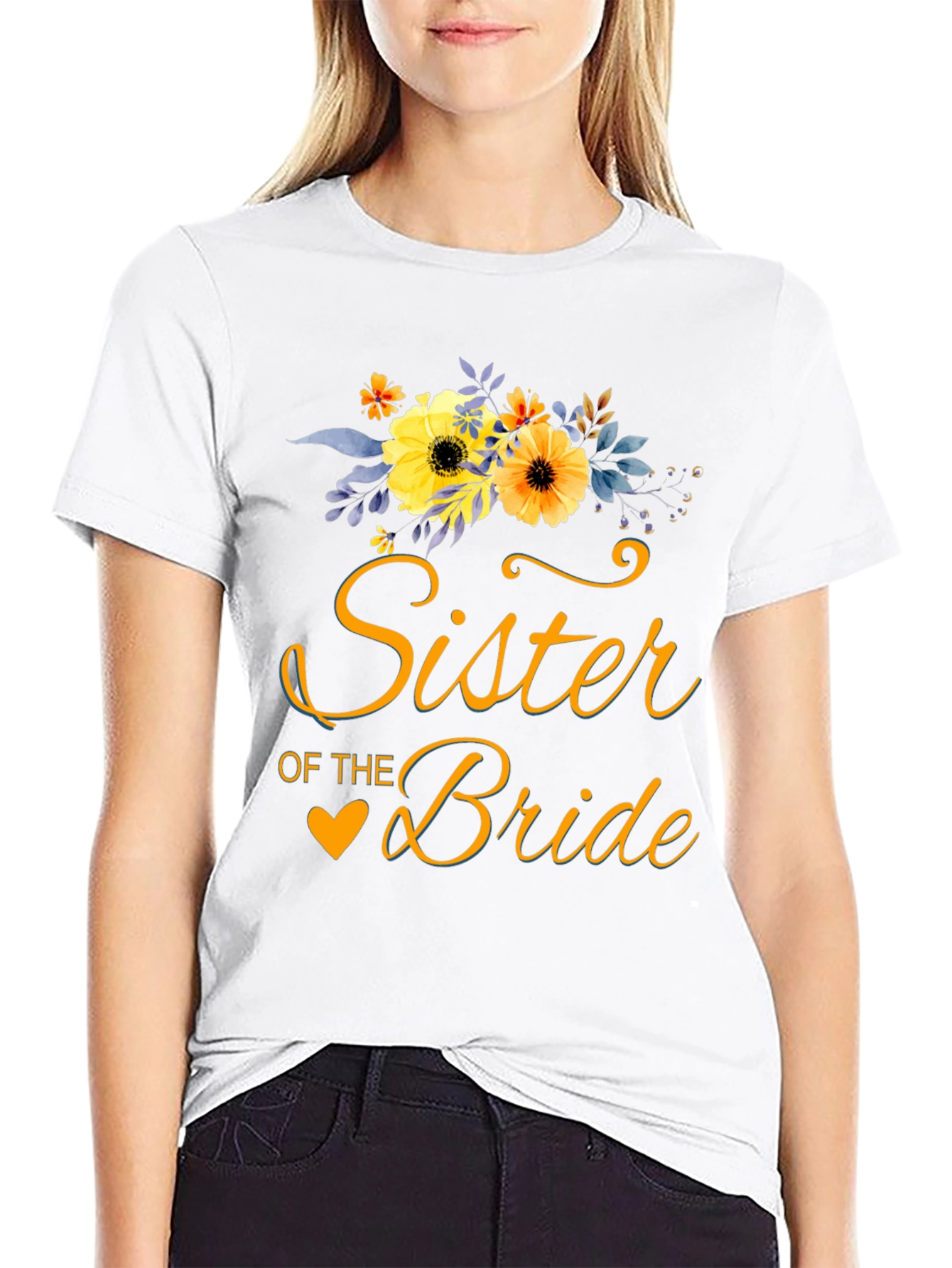Sister of the Bride Floral T-Shirt