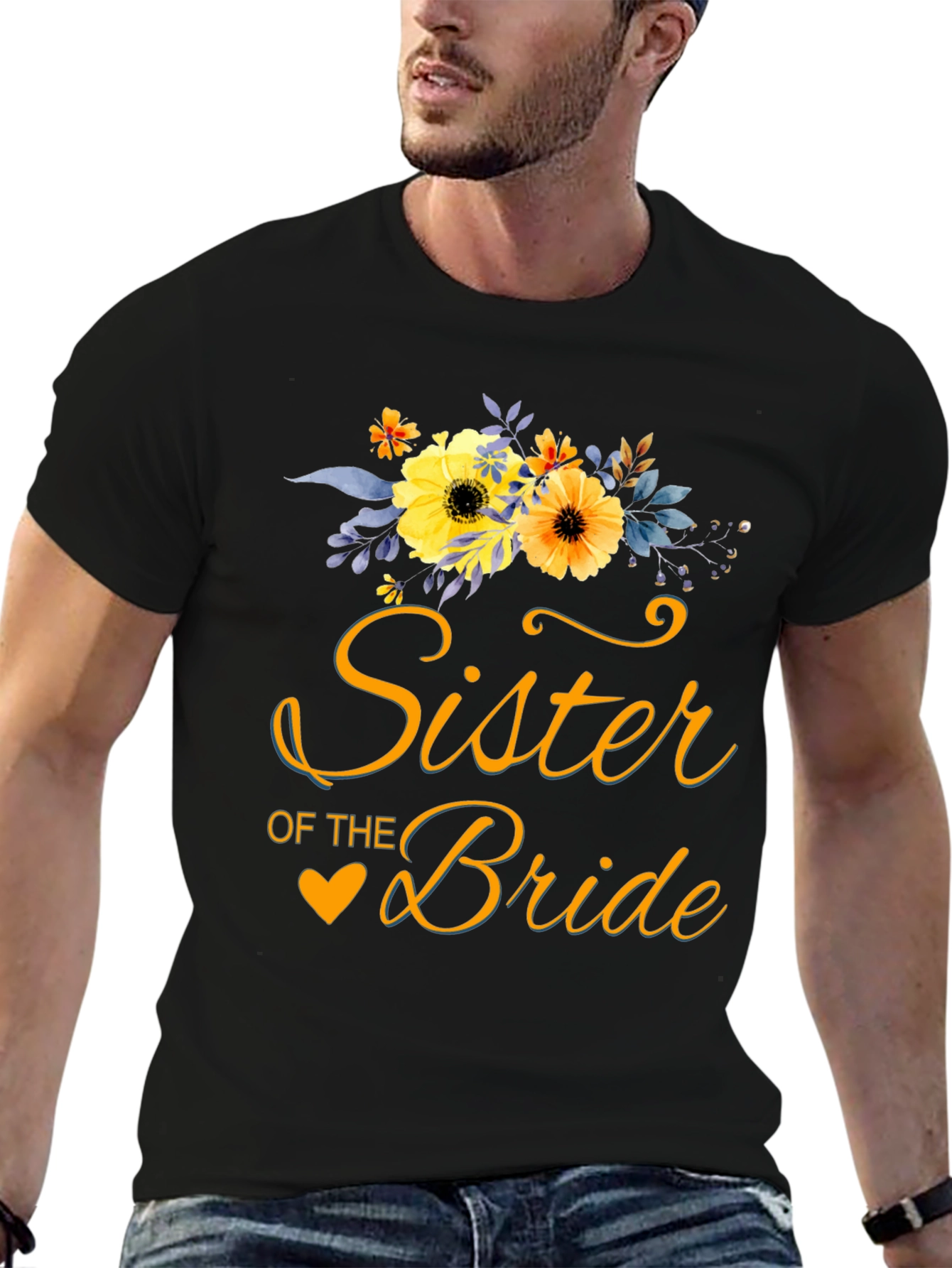 Sister of the Bride Floral T-Shirt