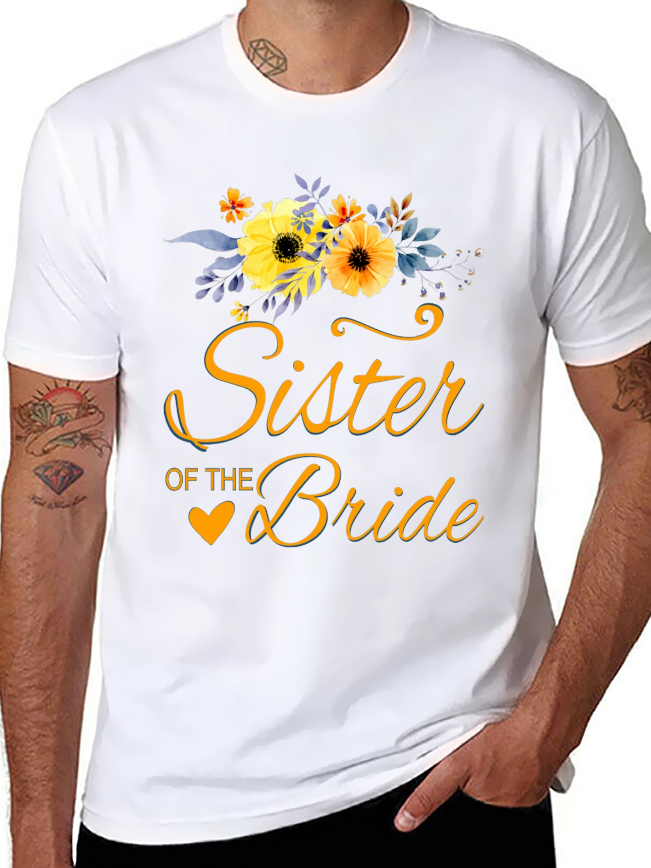 Sister of the Bride Floral T-Shirt