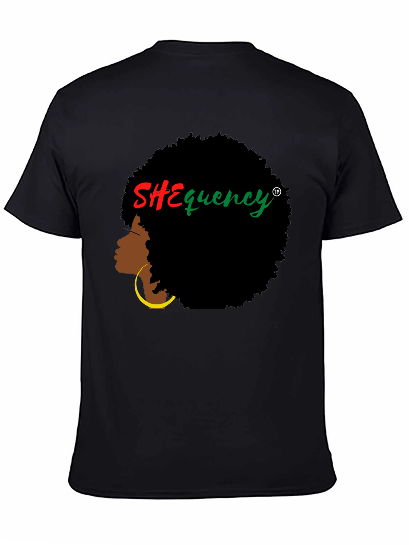 SHEquency Graphic T-Shirt - Afro Hair Style