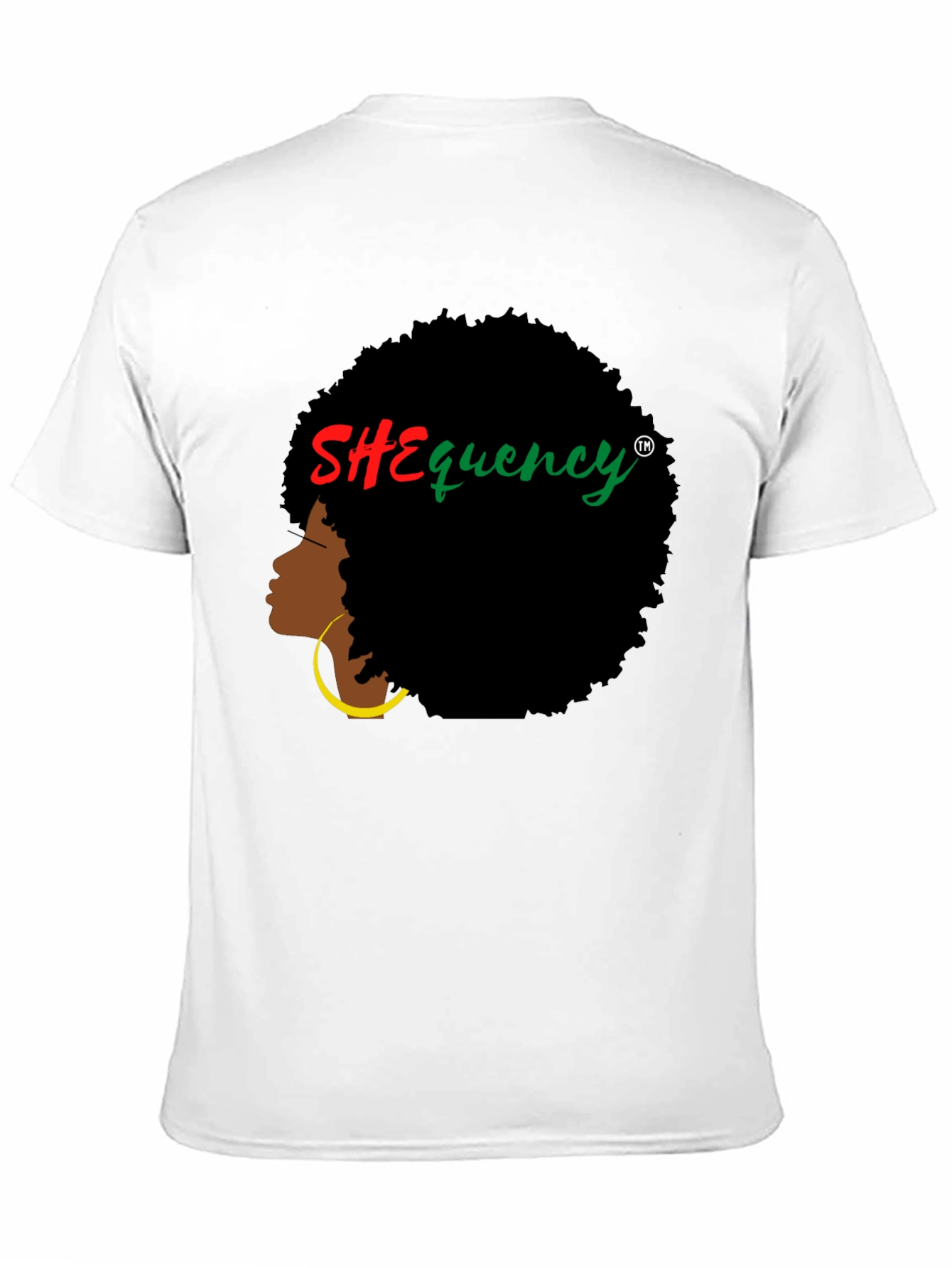 SHEquency Graphic T-Shirt - Afro Hair Style
