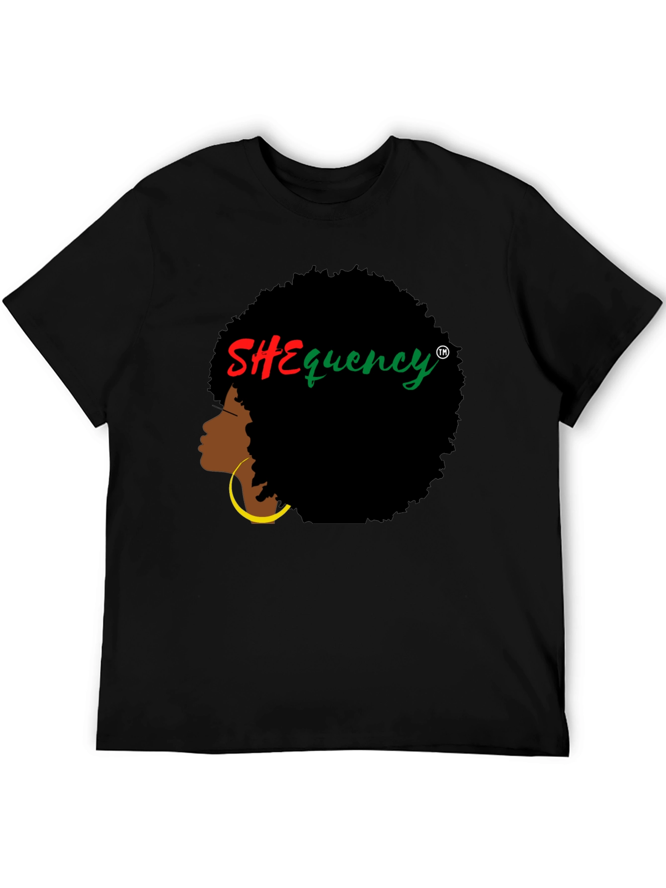 SHEquency Graphic T-Shirt - Afro Hair Style