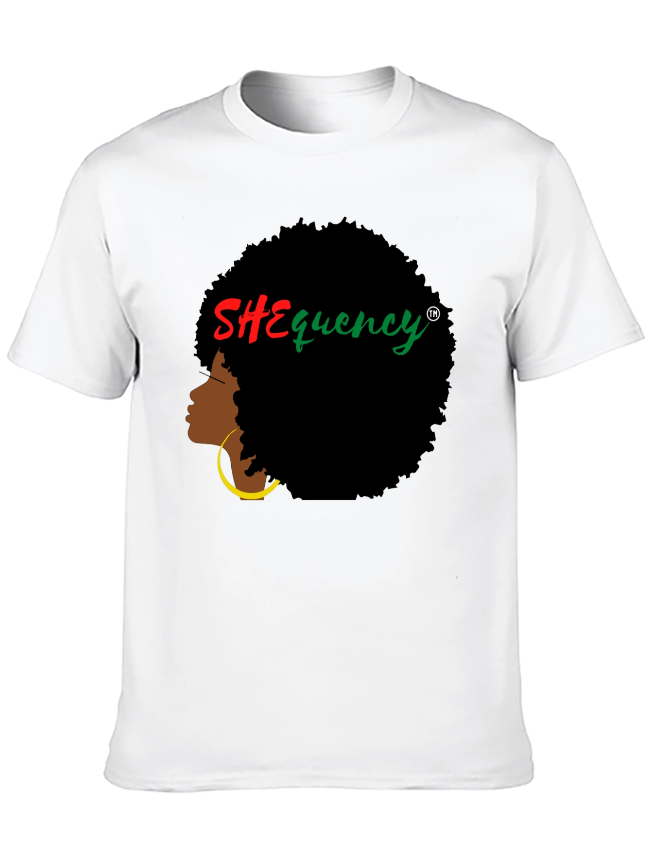 SHEquency Graphic T-Shirt - Afro Hair Style