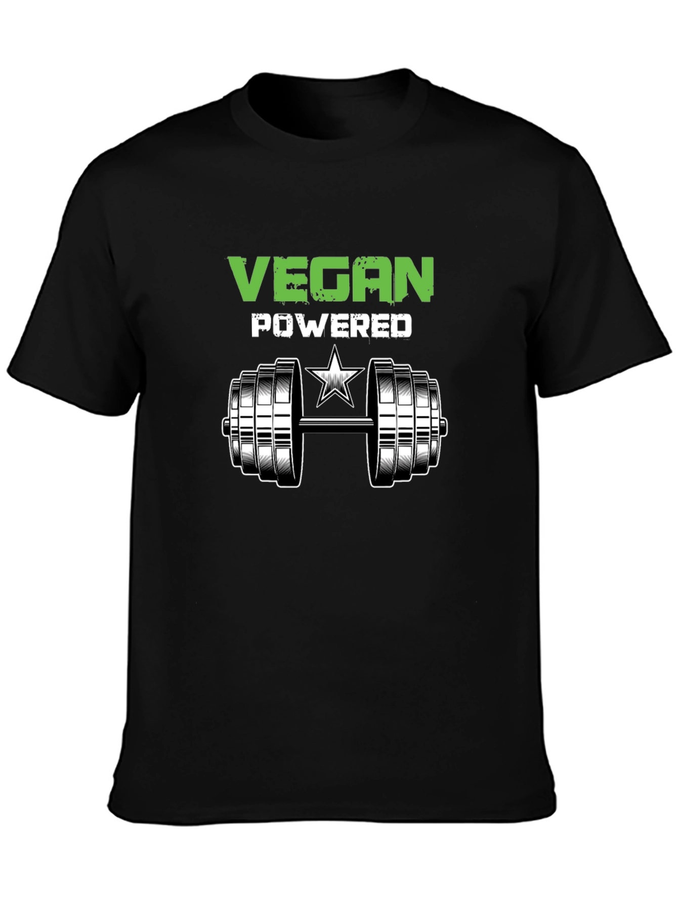 Vegan Powered Workout T-Shirt - Black