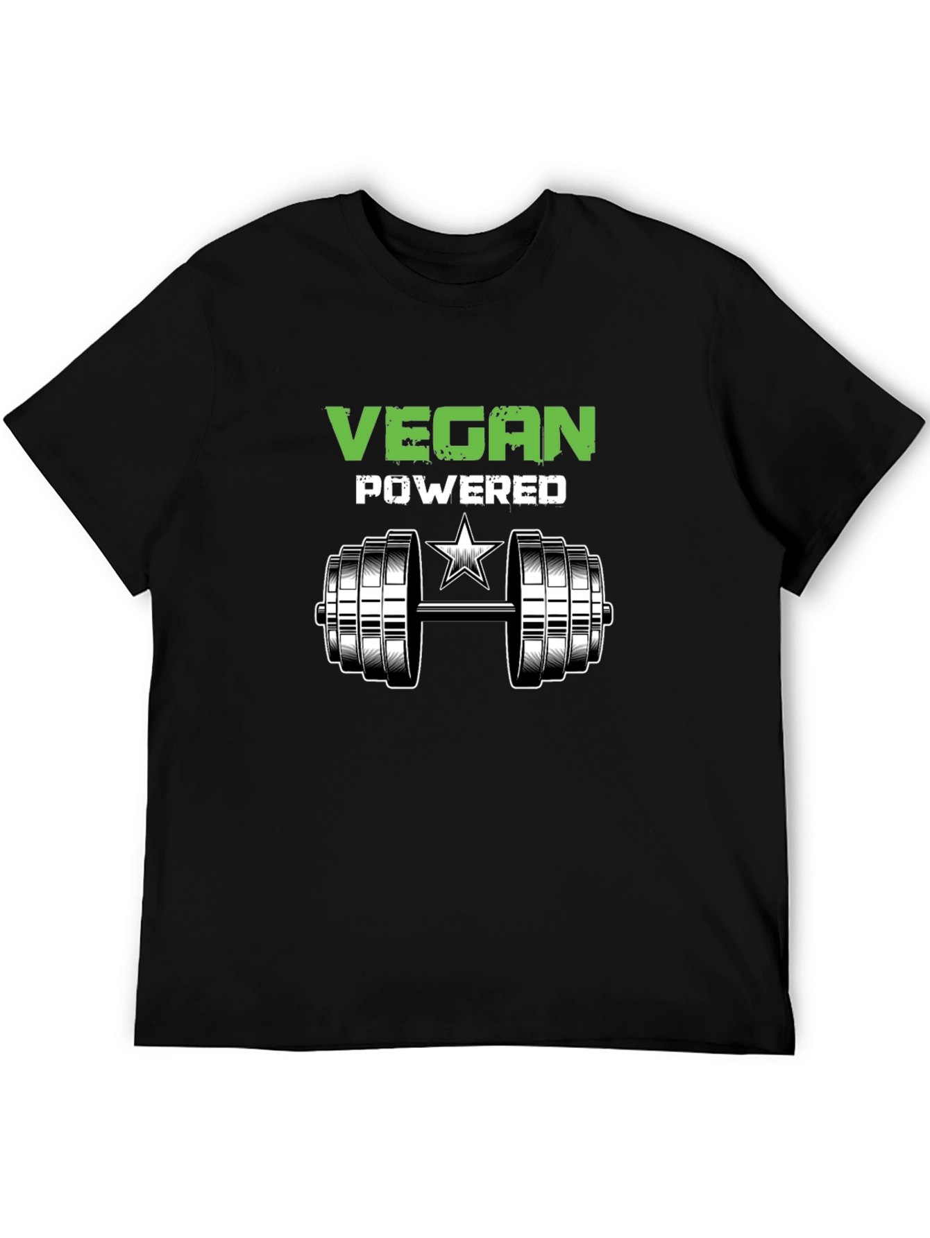 Vegan Powered Workout T-Shirt - Black