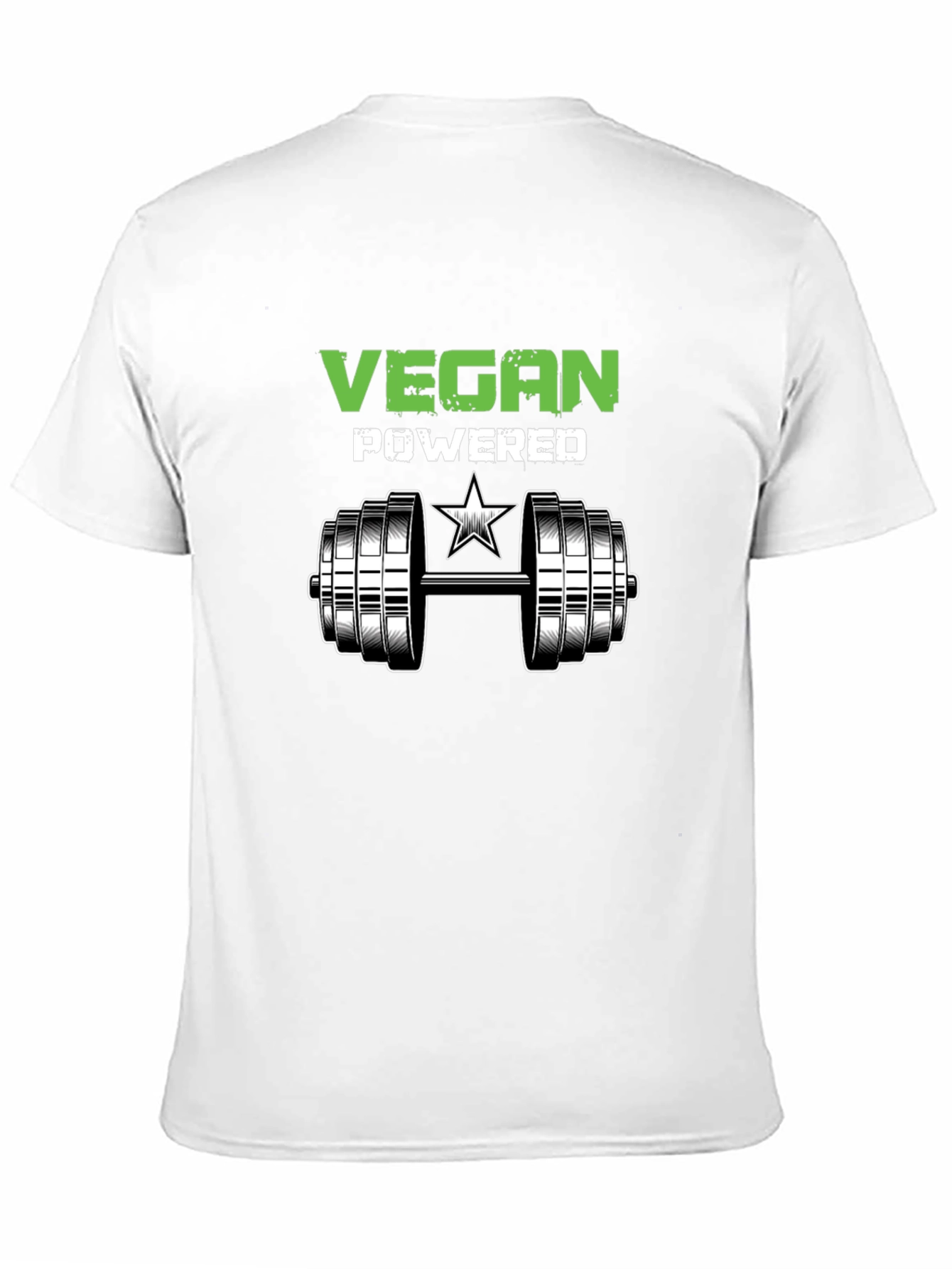 Vegan Powered Workout T-Shirt - Black