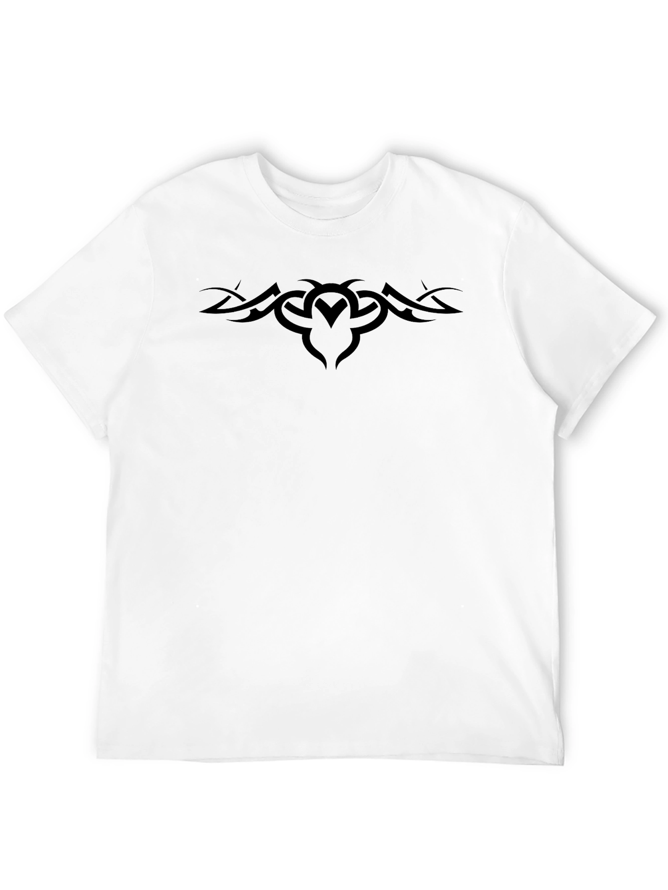 Tribal Tattoo Graphic Black Tee Shirt