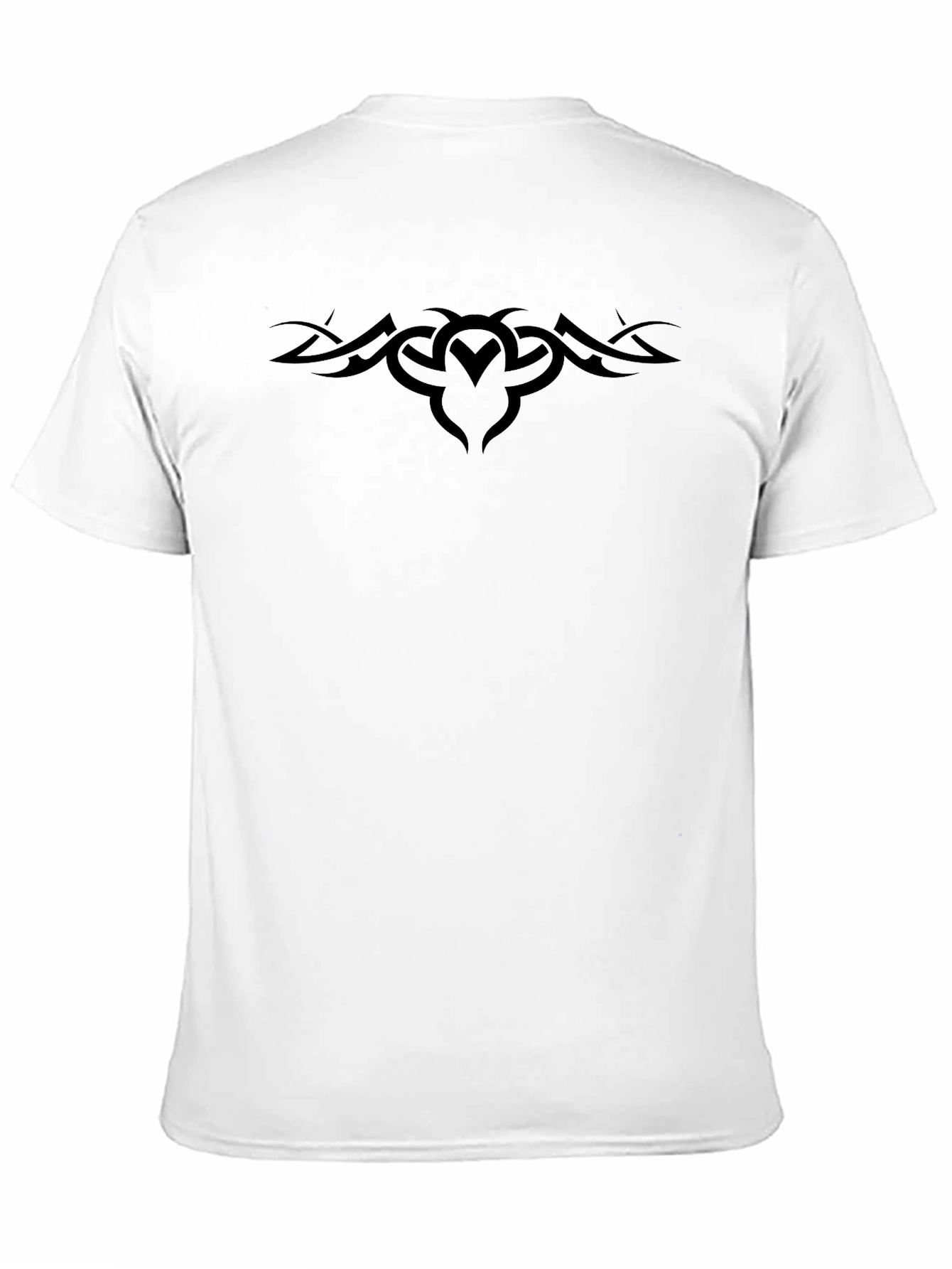Tribal Tattoo Graphic Black Tee Shirt