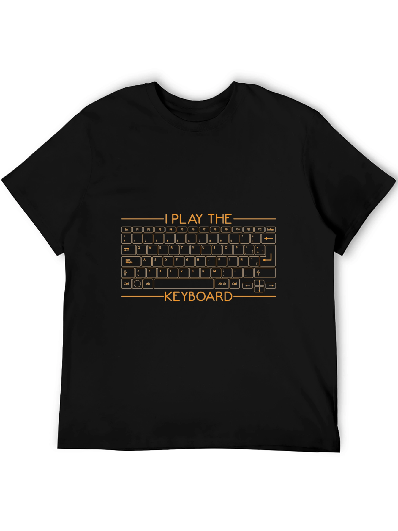 I Play the Keyboard Graphic T-Shirt - Musician Gift