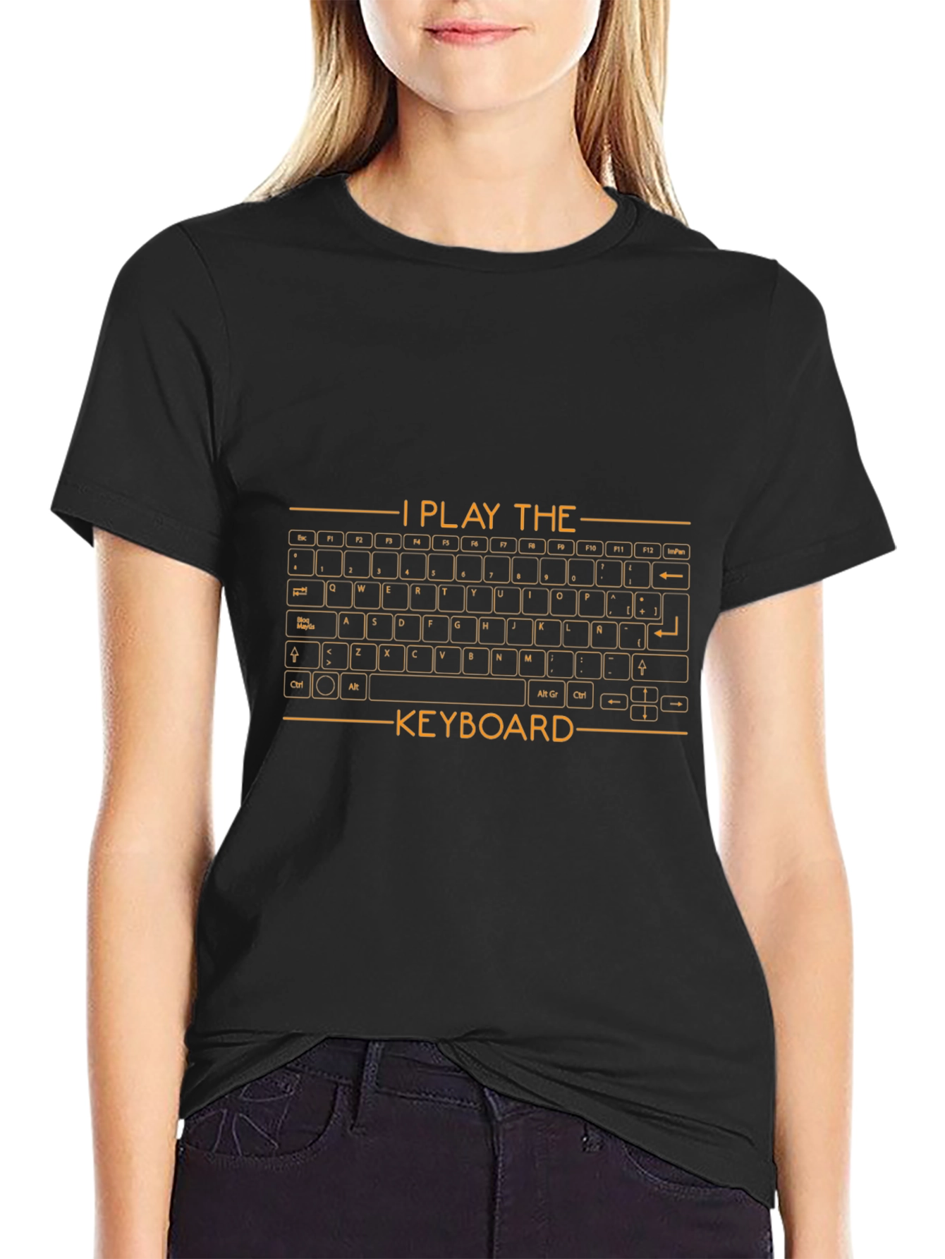 I Play the Keyboard Graphic T-Shirt - Musician Gift