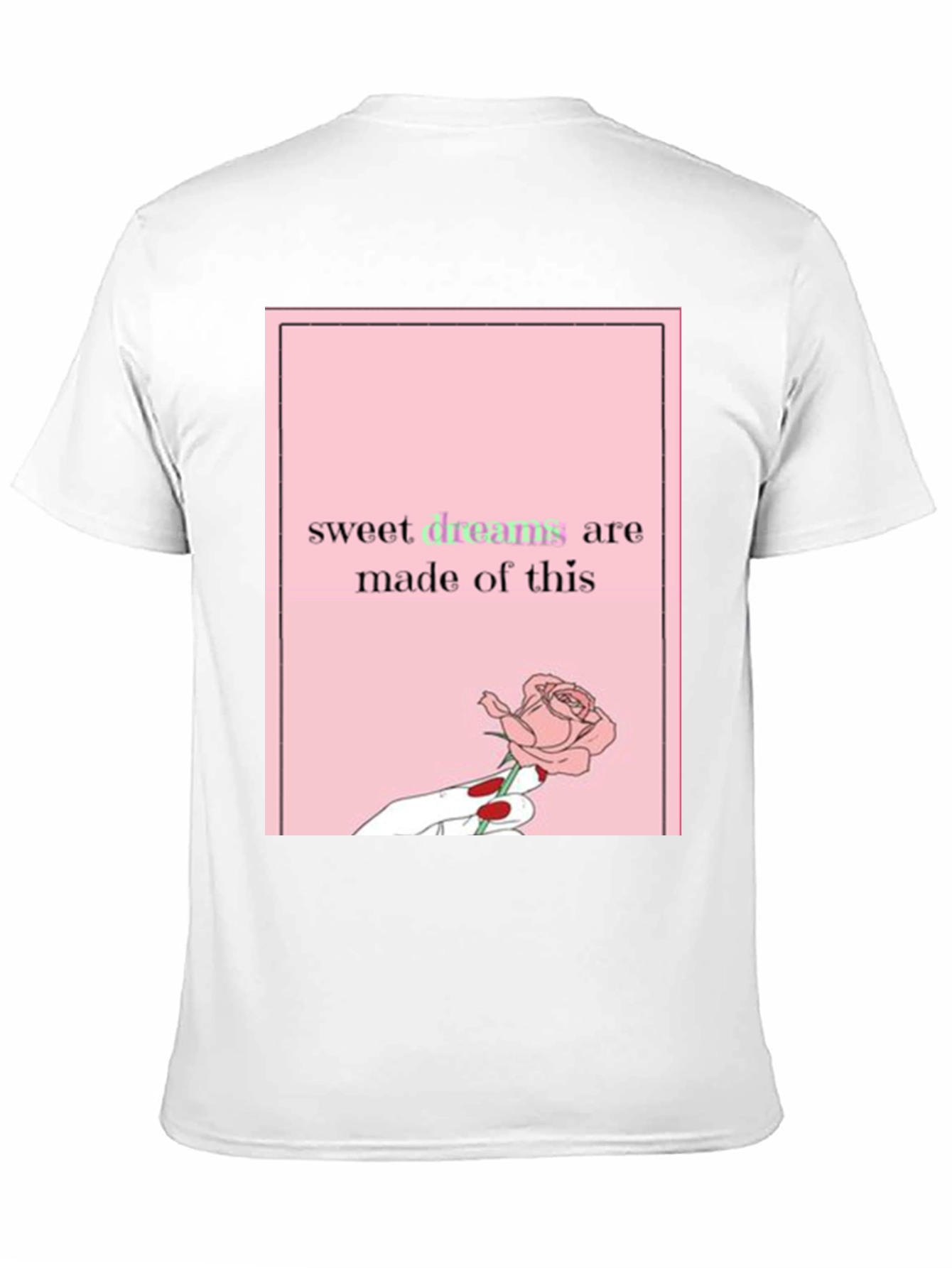 Sweet Dreams Rose Graphic Tee - Black