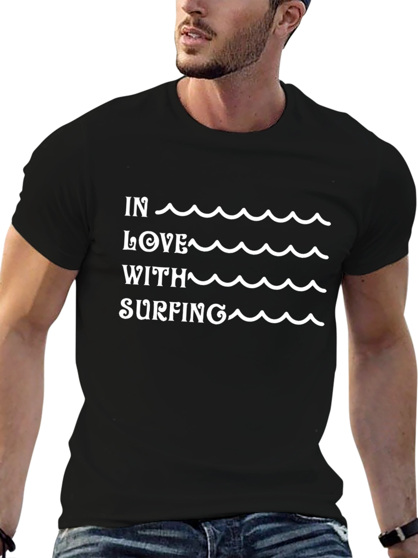In Love With Surfing - Graphic T-Shirt