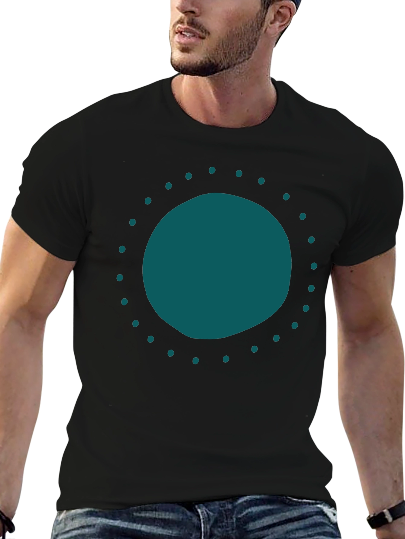 Modern Circle Graphic Tee - Stylish Casual Wear