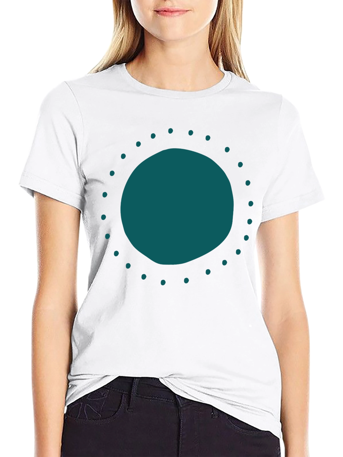 Modern Circle Graphic Tee - Stylish Casual Wear