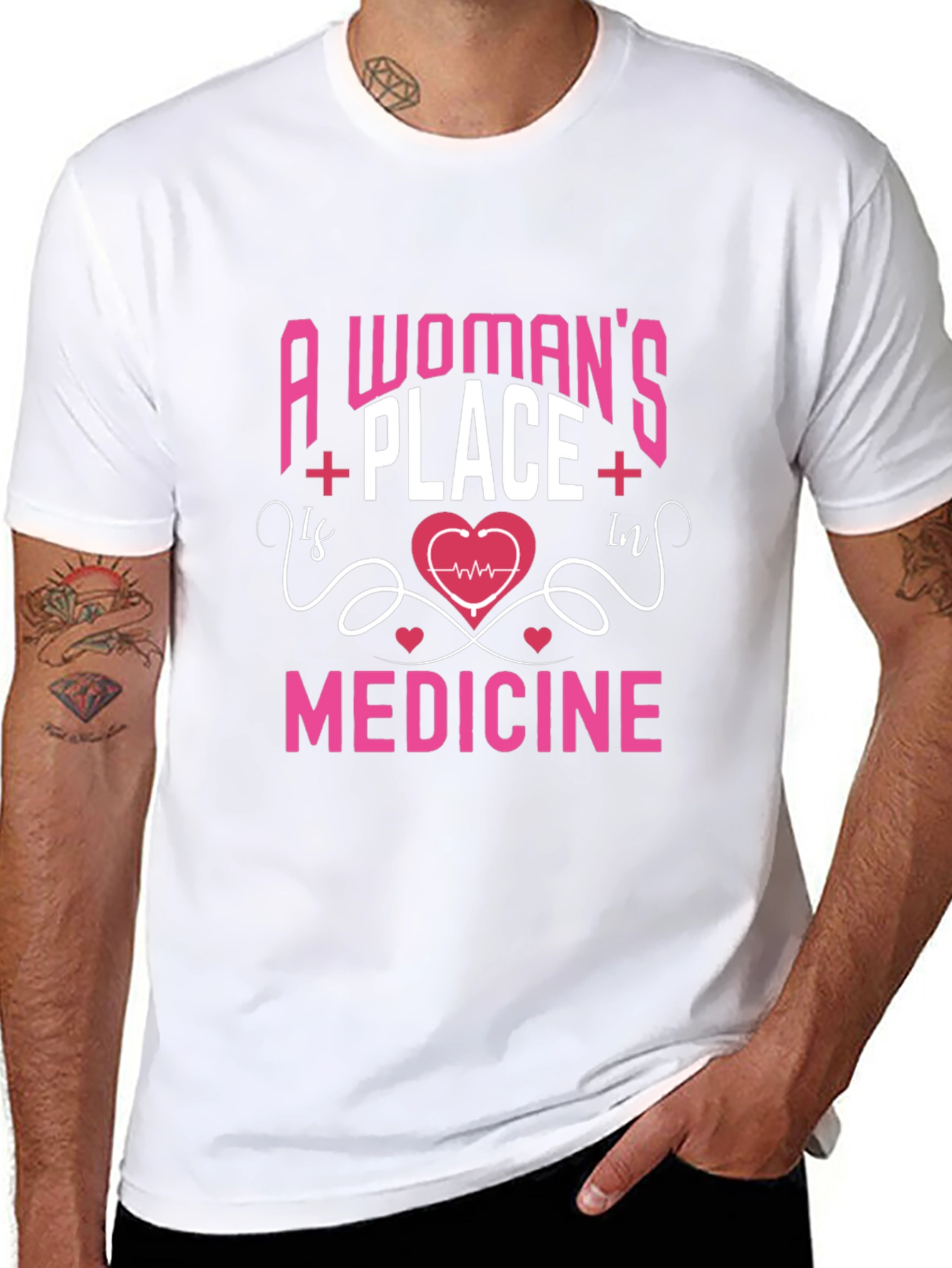 Womans Place Is In Medicine Graphic T-Shirt