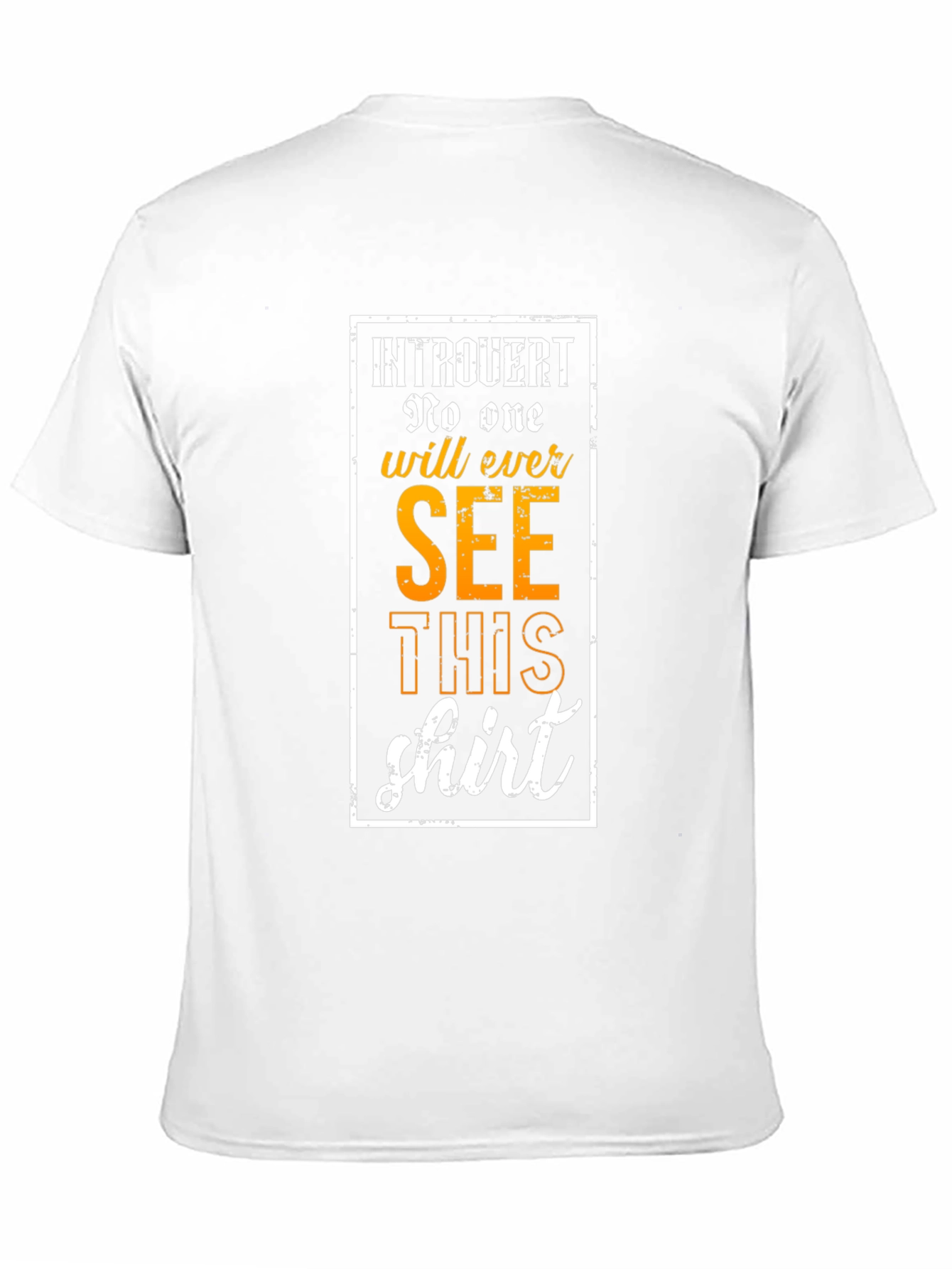 Introvert Graphic Tee: No One Will See This Shirt