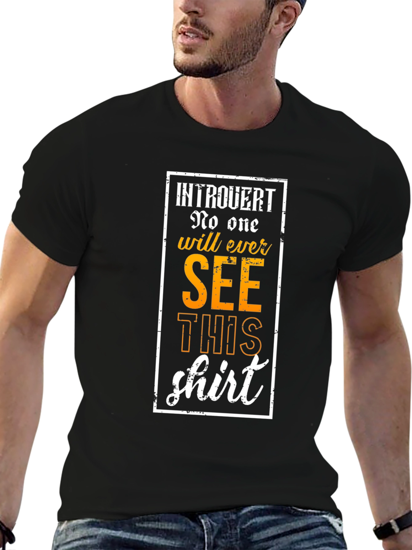 Introvert Graphic Tee: No One Will See This Shirt