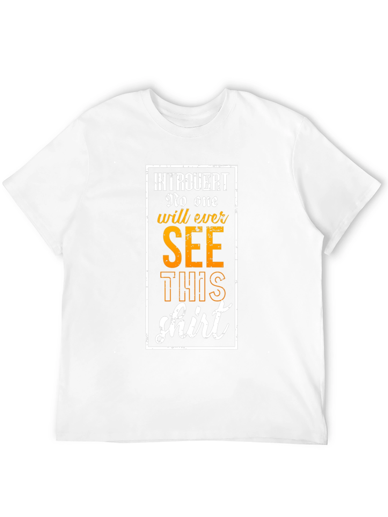 Introvert Graphic Tee: No One Will See This Shirt