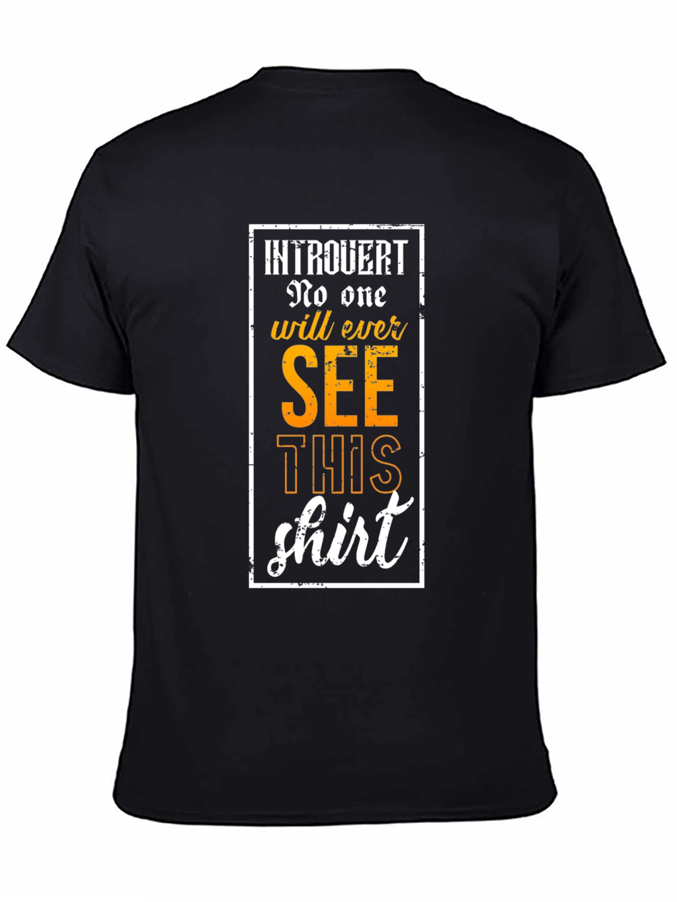 Introvert Graphic Tee: No One Will See This Shirt